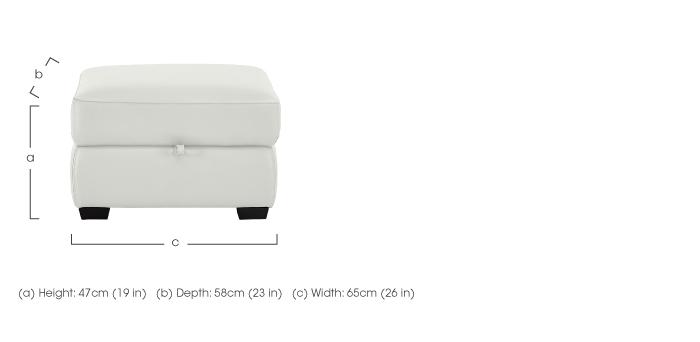 Starlight Express Leather Storage Footstool in  on Furniture Village