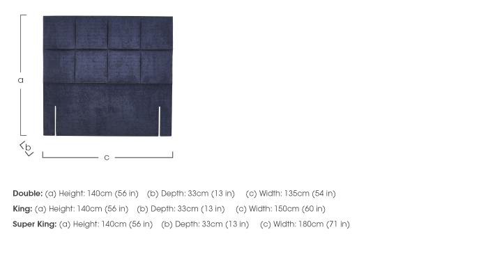 Sanderson Floor Standing Headboard in  on Furniture Village