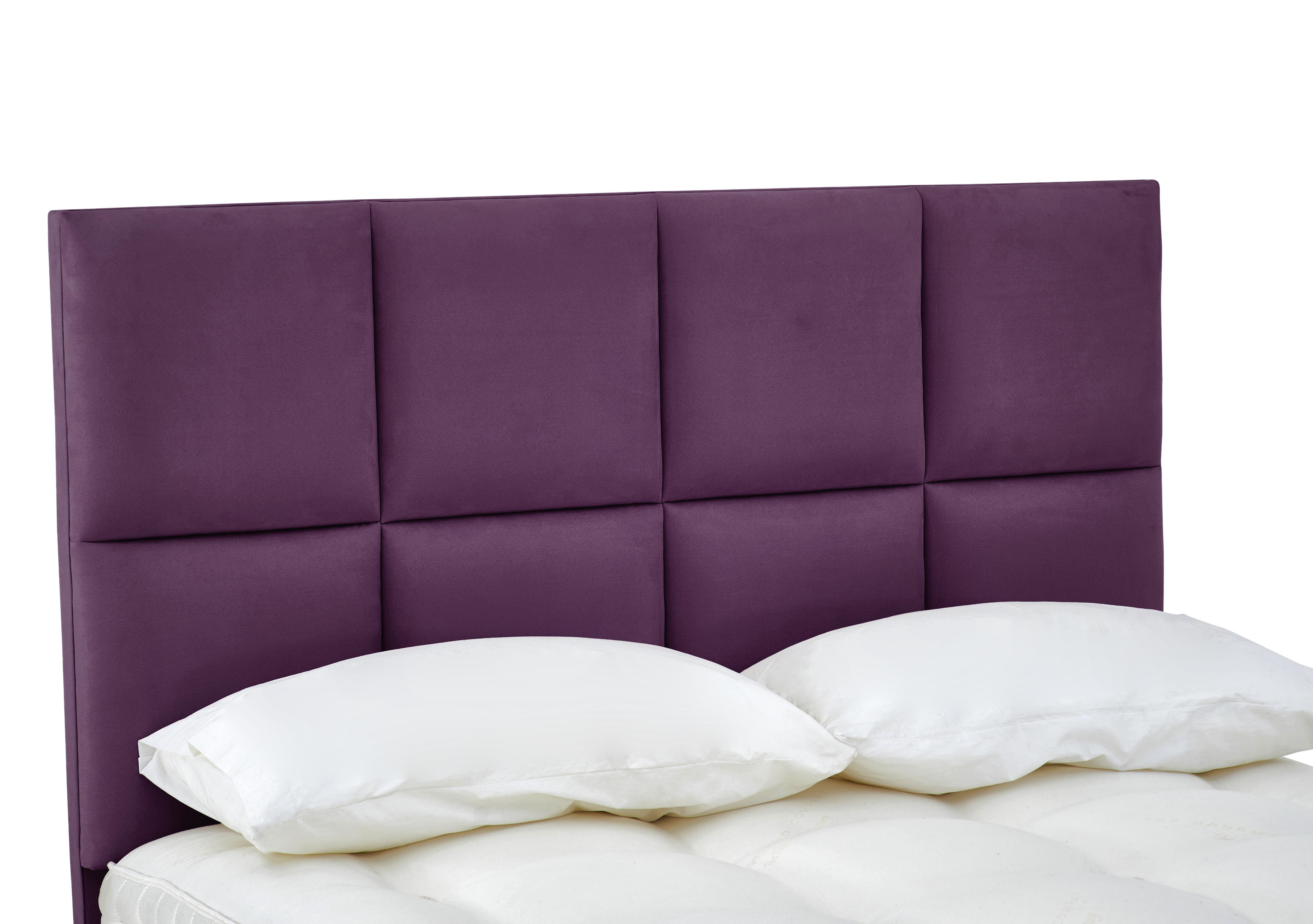 Sanderson Floor Standing Headboard in Sapore Mulberry on Furniture Village