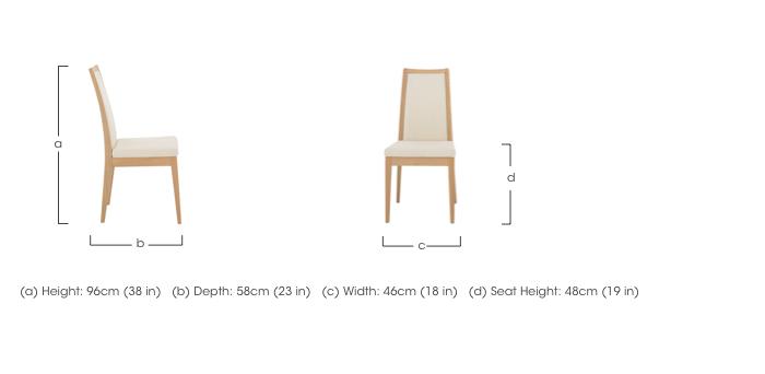 Romana Padded Back Dining Chair in  on Furniture Village