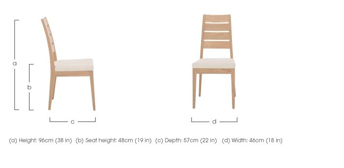 Romana Slatted Dining Chair in  on Furniture Village