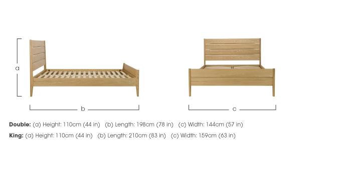 Rimini Wooden Bed Frame in  on Furniture Village