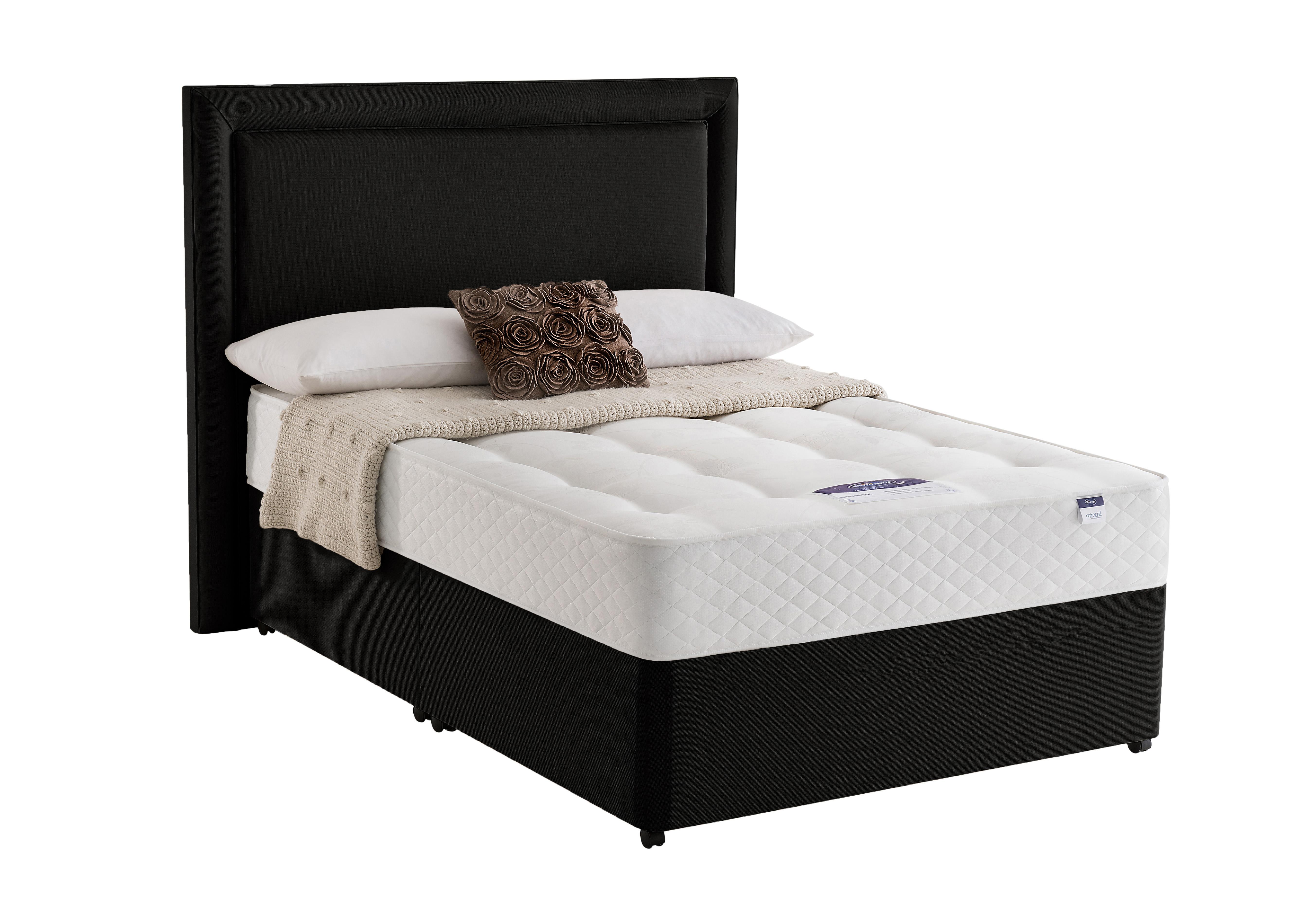 Miracoil Serenity Ortho Divan Set in Ebony on Furniture Village