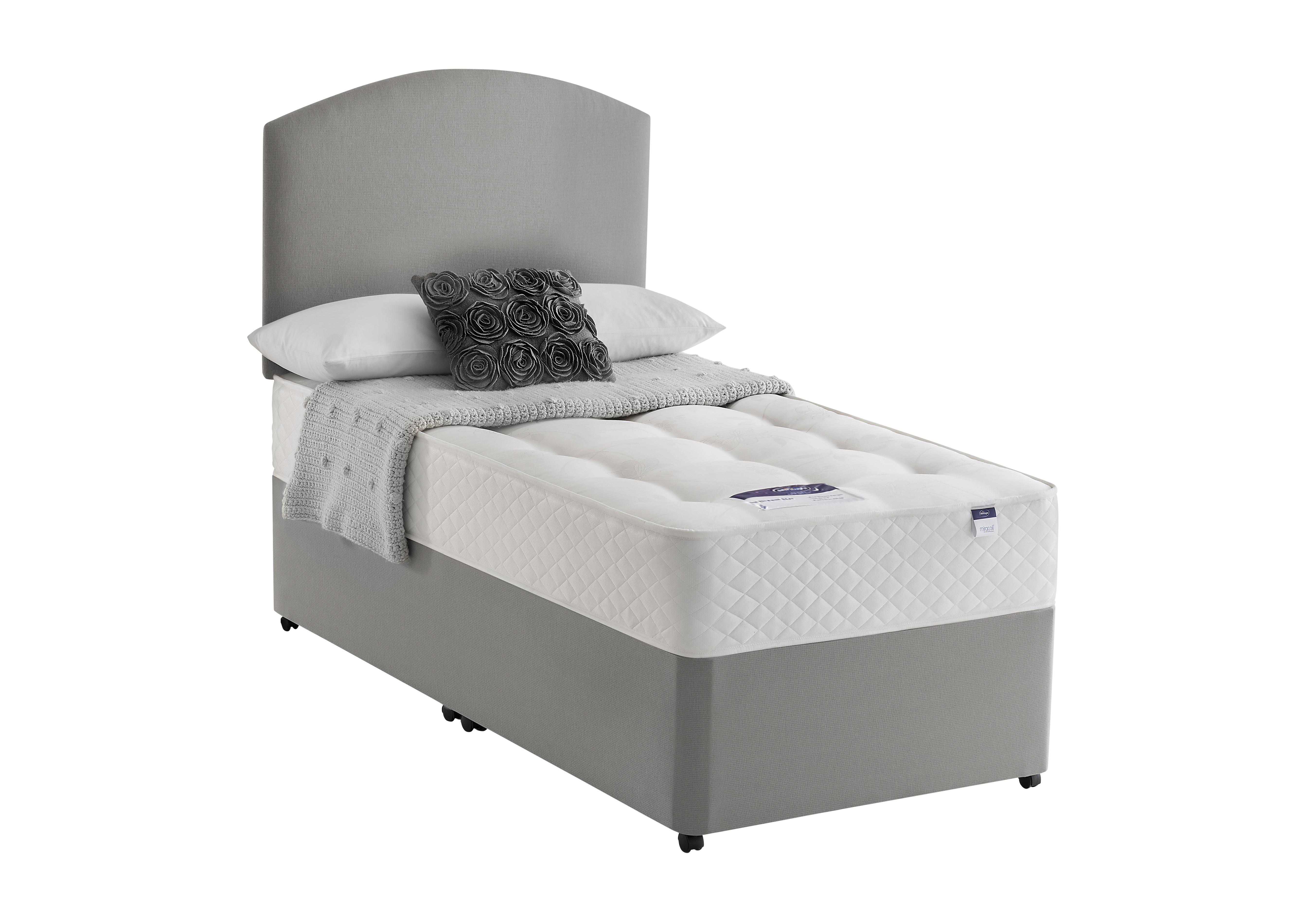 Miracoil Serenity Ortho Divan Set in Slate Grey on Furniture Village