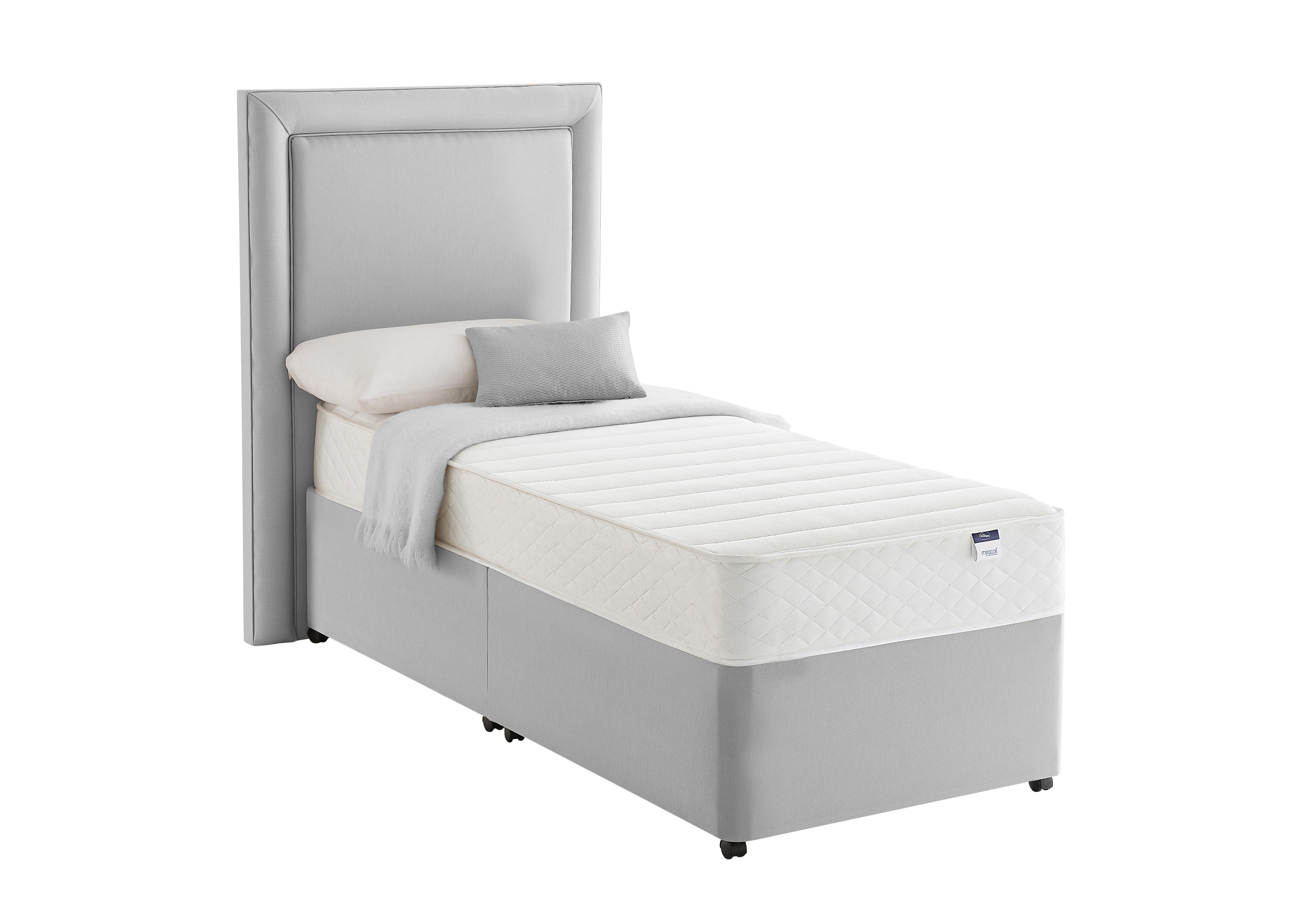 Miracoil Serenity Memory Divan Set in Slate Grey on Furniture Village