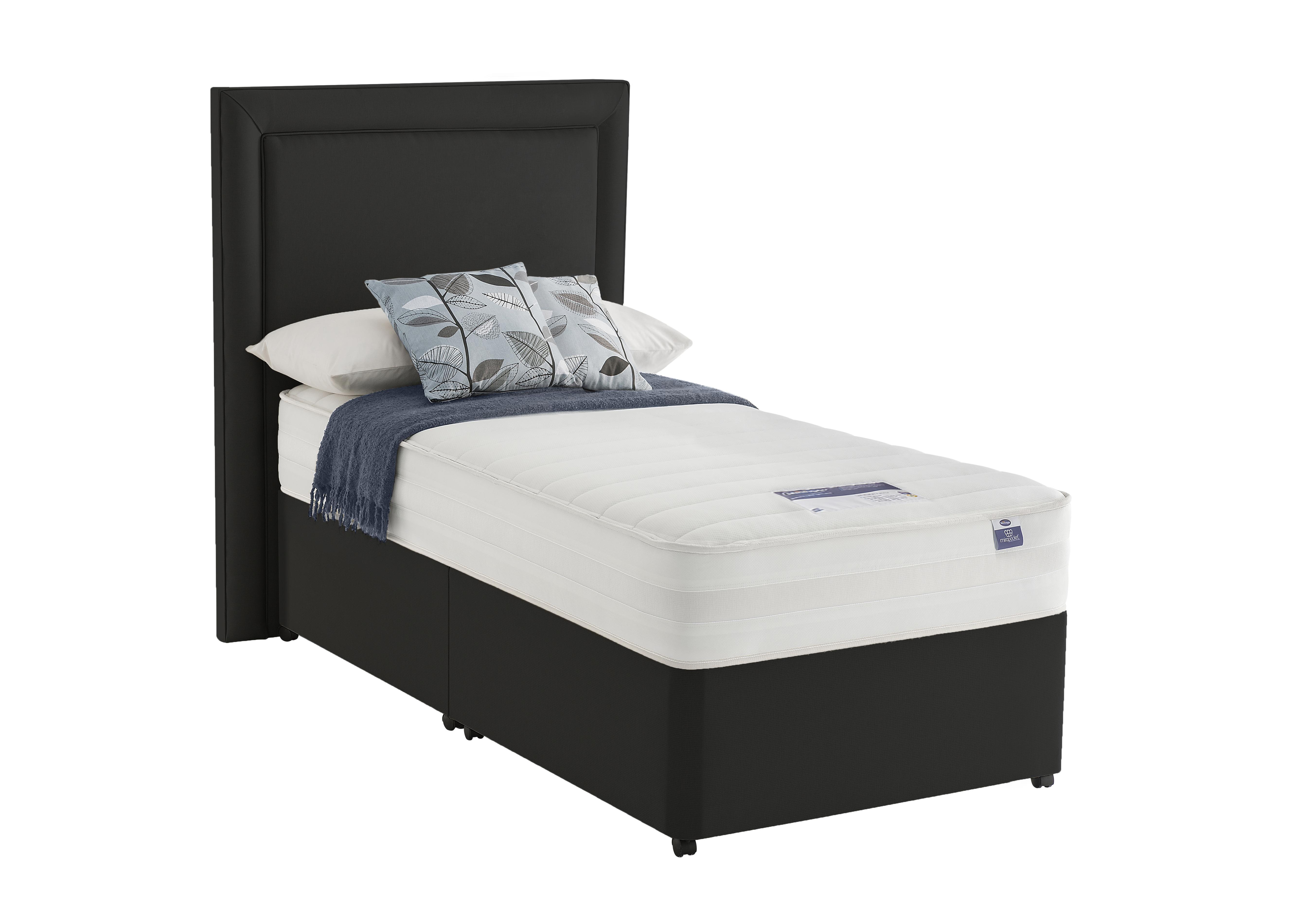 Mirapocket Serenity 1200 Memory Divan Set in Ebony on Furniture Village