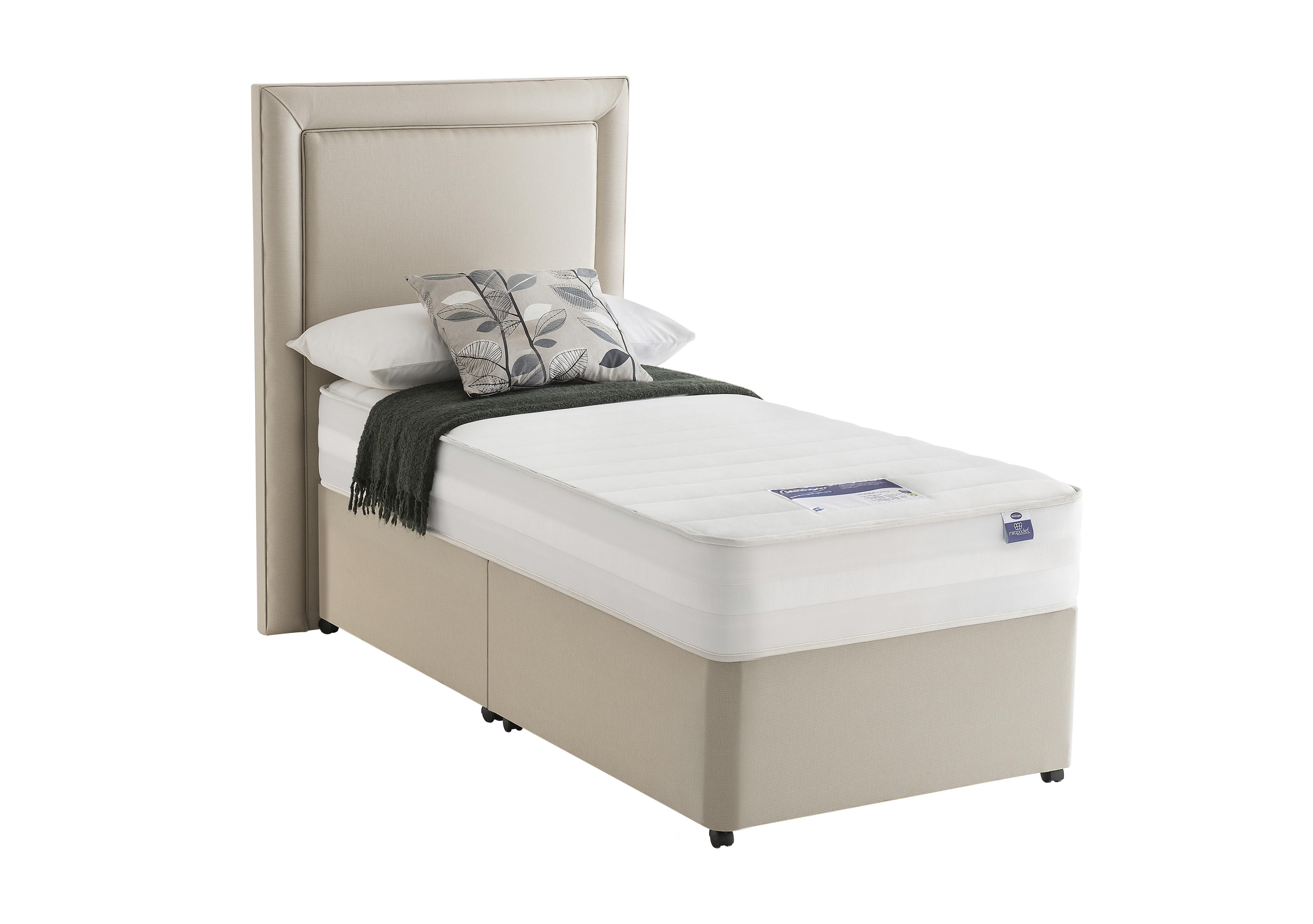 Mirapocket Serenity 1200 Memory Divan Set in Sandstone on Furniture Village