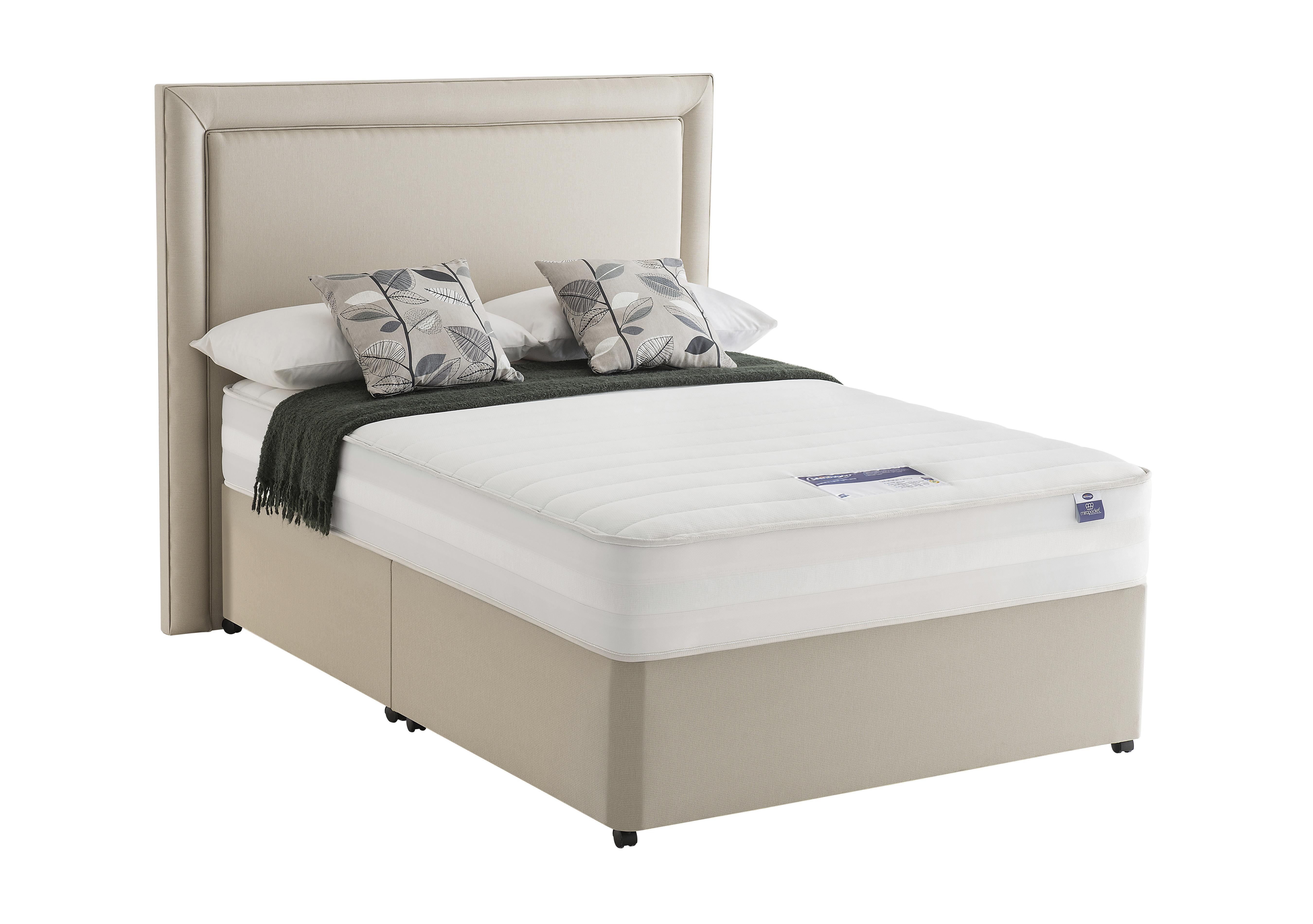 Mirapocket Serenity 1200 Memory Divan Set in Sandstone on Furniture Village