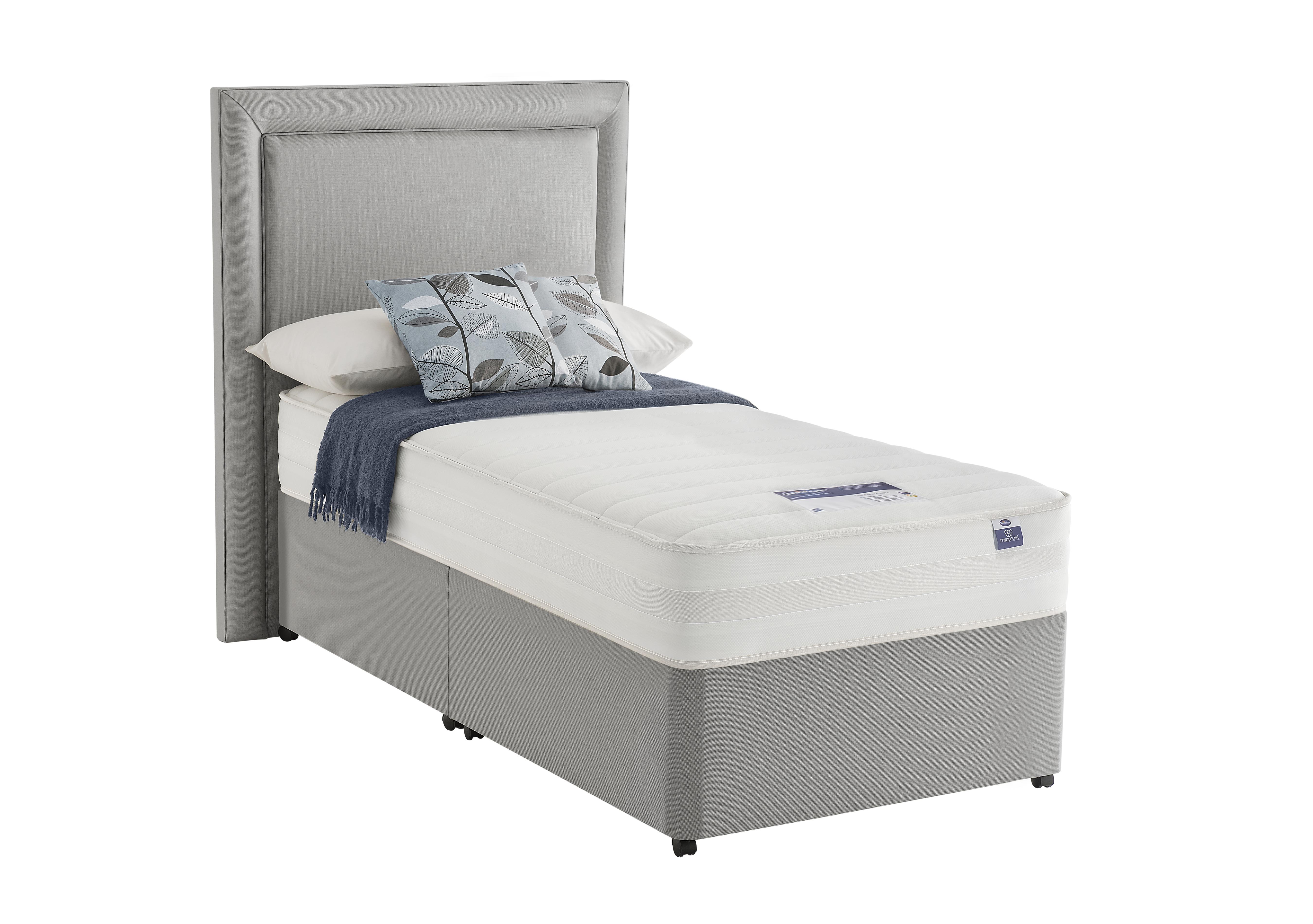 Mirapocket Serenity 1200 Memory Divan Set in Slate Grey on Furniture Village