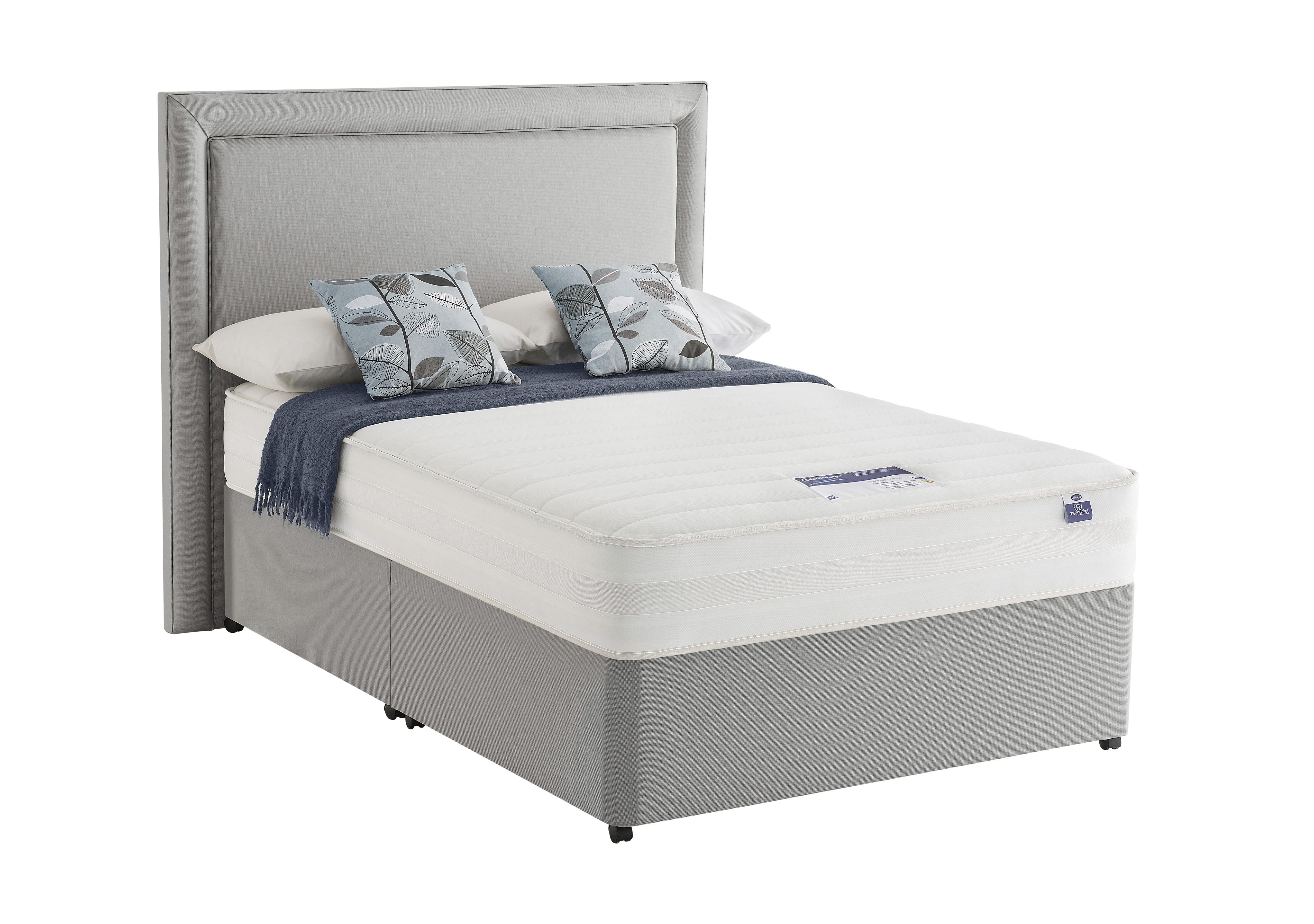 Mirapocket Serenity 1200 Memory Divan Set in Slate Grey on Furniture Village