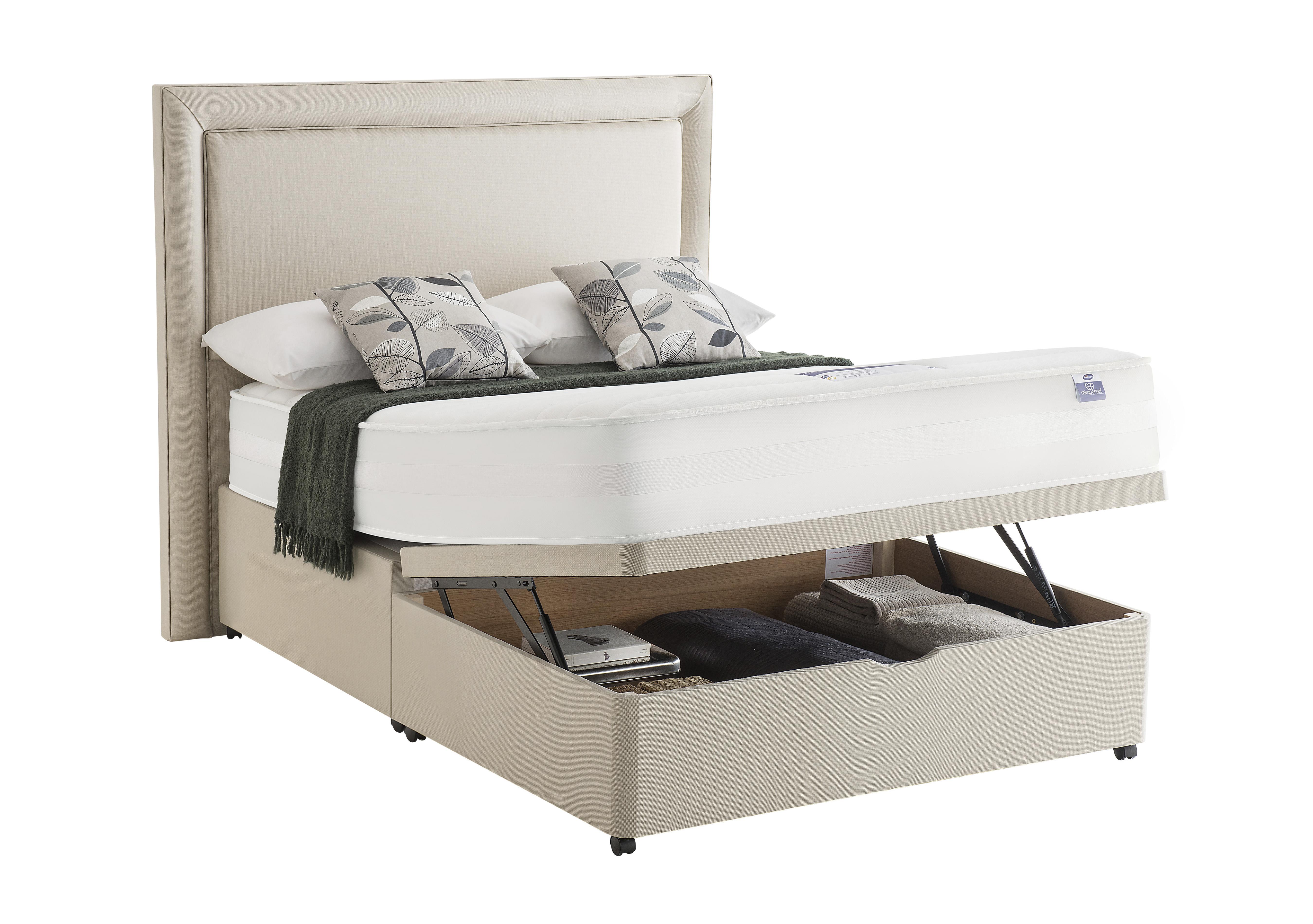 Mirapocket Serenity 1200 Memory Half Ottoman Divan Set in Sandstone on Furniture Village