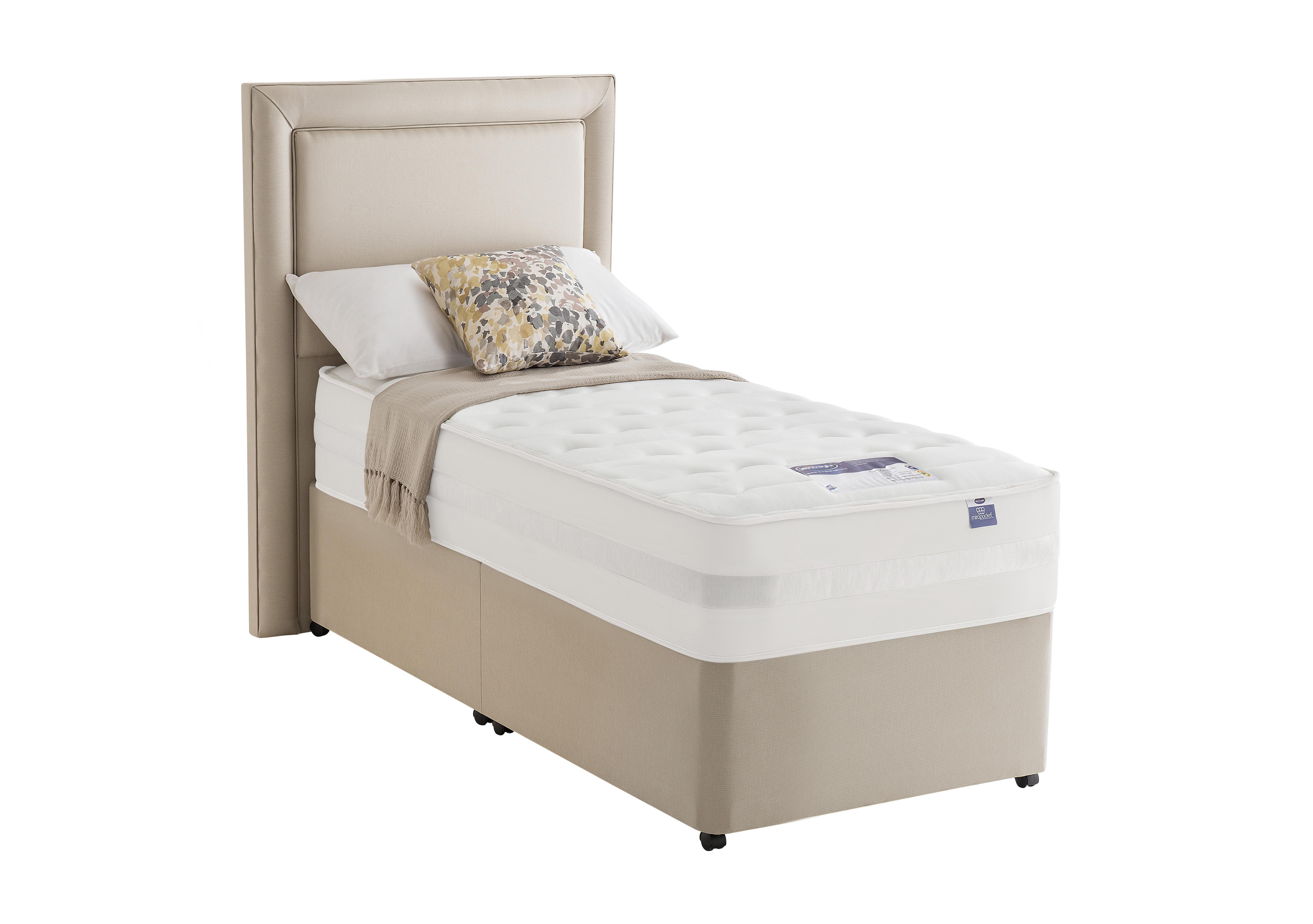 Mirapocket Serenity 2000 Memory Divan Set in Sandstone on Furniture Village