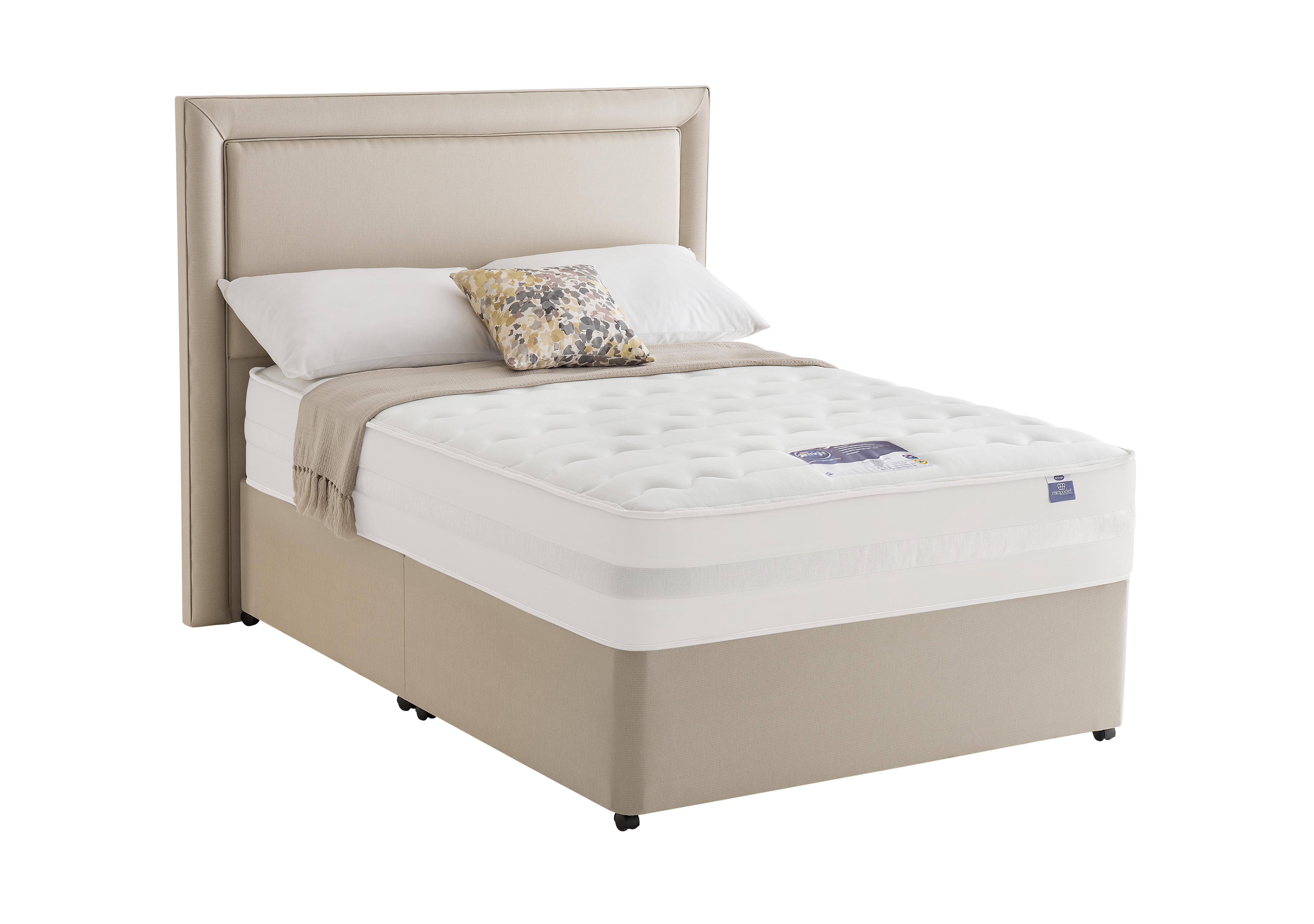 Mirapocket Serenity 2000 Memory Divan Set in Sandstone on Furniture Village