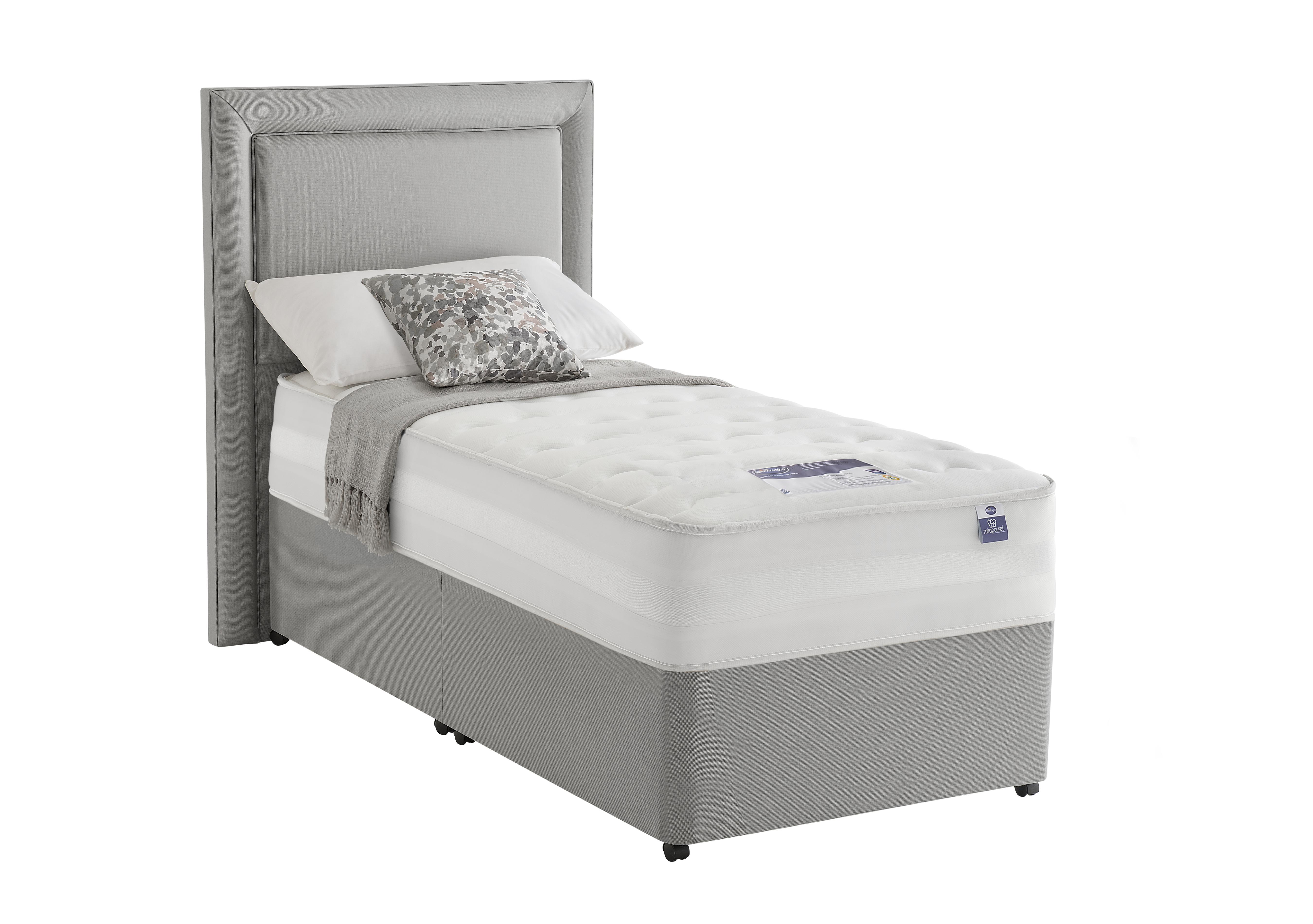 Mirapocket Serenity 2000 Memory Divan Set in Slate Grey on Furniture Village