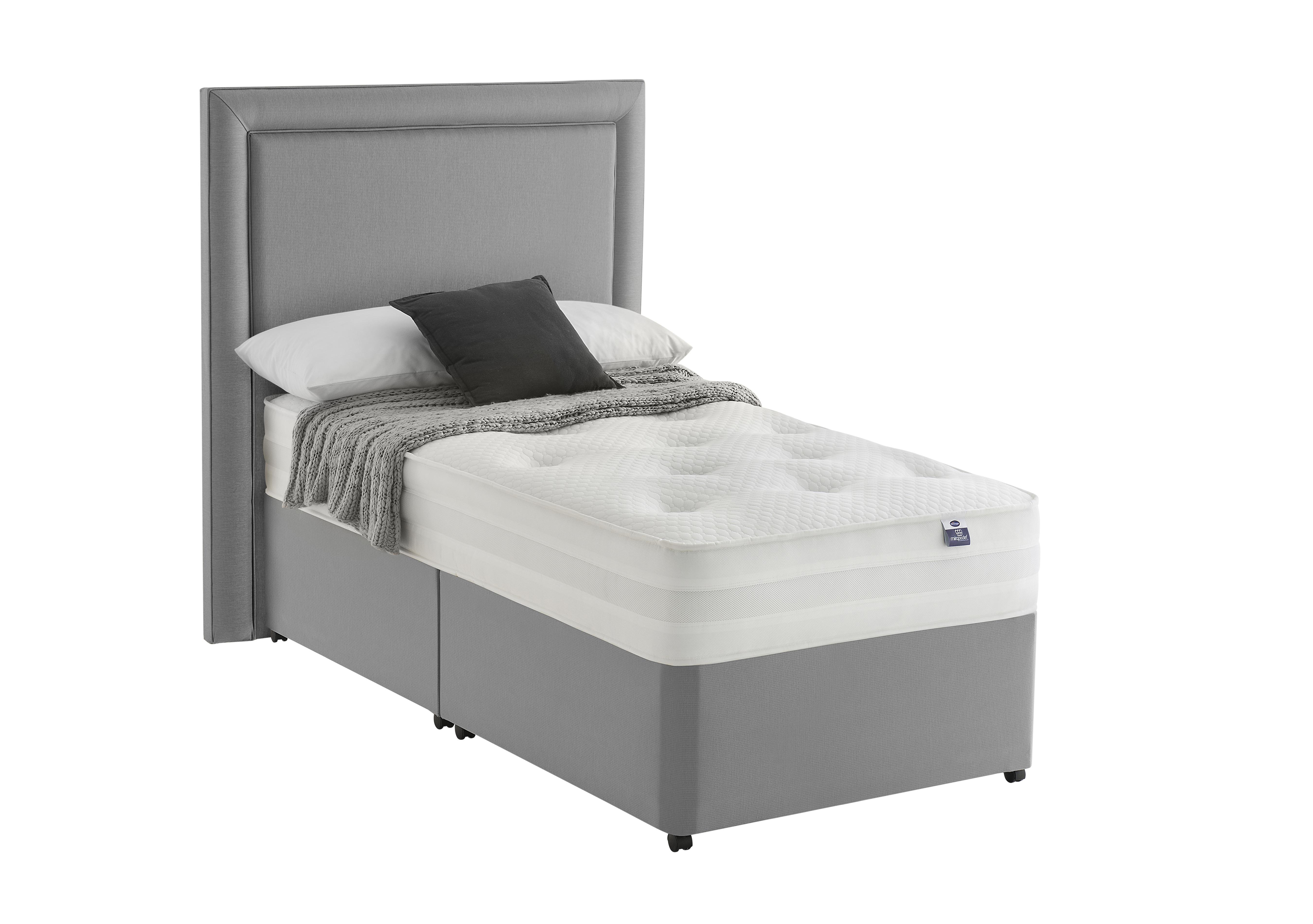 Mirapocket Serenity 1400 Ortho Divan Set in Slate Grey on Furniture Village