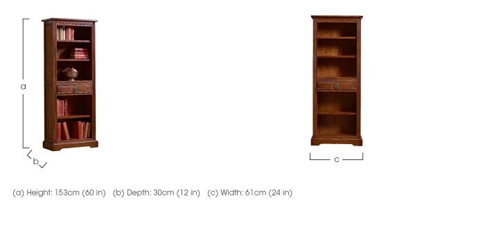 Old Charm Aldeburgh Narrow Bookcase in  on Furniture Village