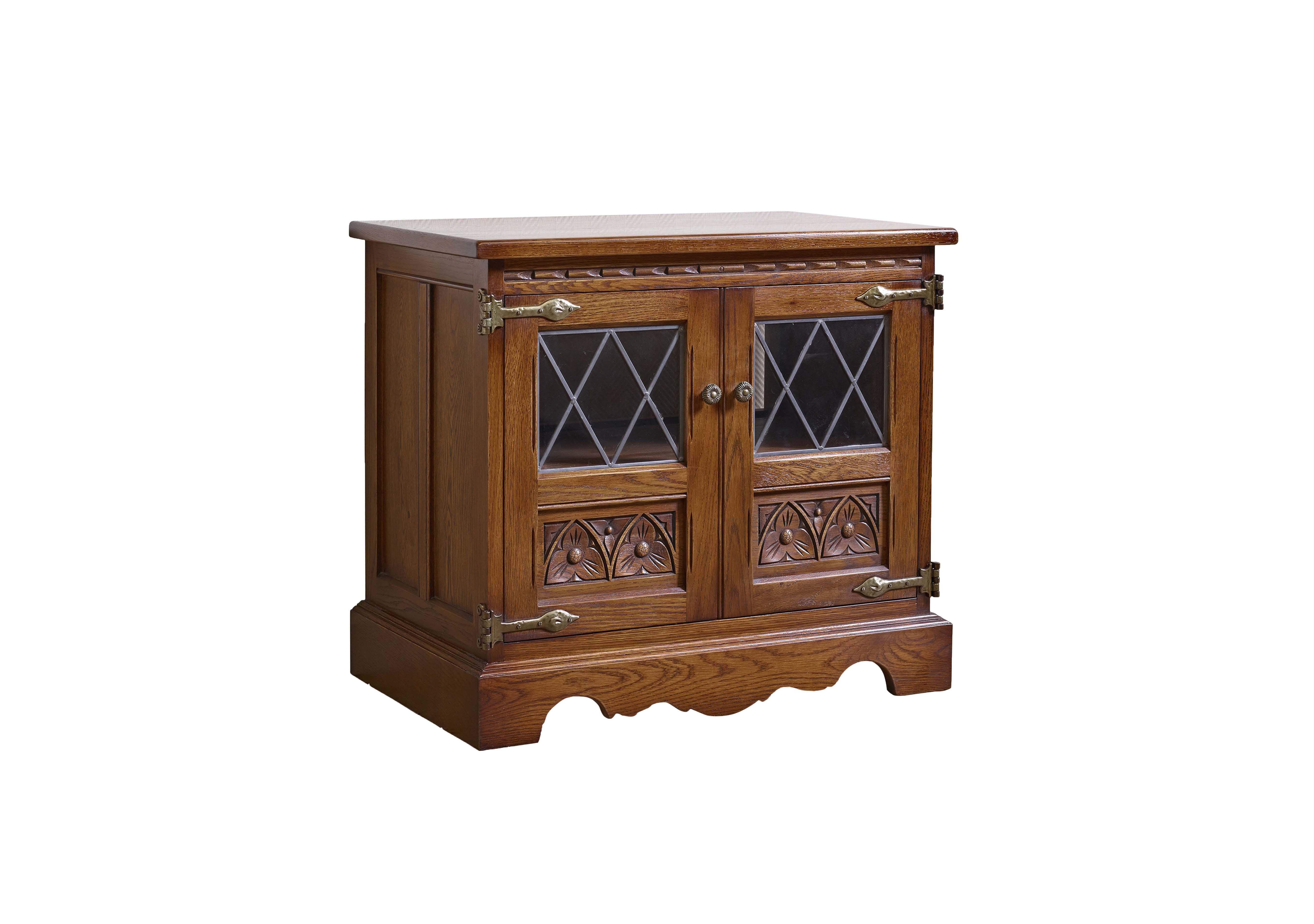 Old Charm Video Cabinet in Light Oak Traditional on Furniture Village