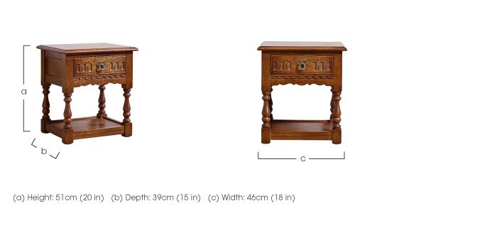 Old Charm Aldeburgh Lamp Table in  on Furniture Village