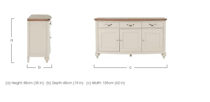 Annecy Wide Sideboard in  on Furniture Village