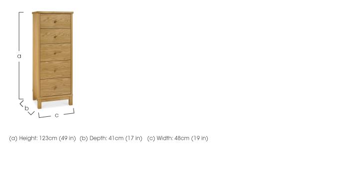 Eva 5 Drawer Chest in  on Furniture Village