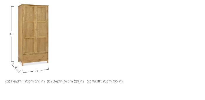 Eva 2 Door Wardrobe in  on Furniture Village