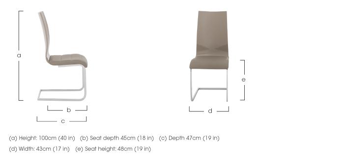 Malibu Pair of Lacquer Dining Chairs in  on Furniture Village