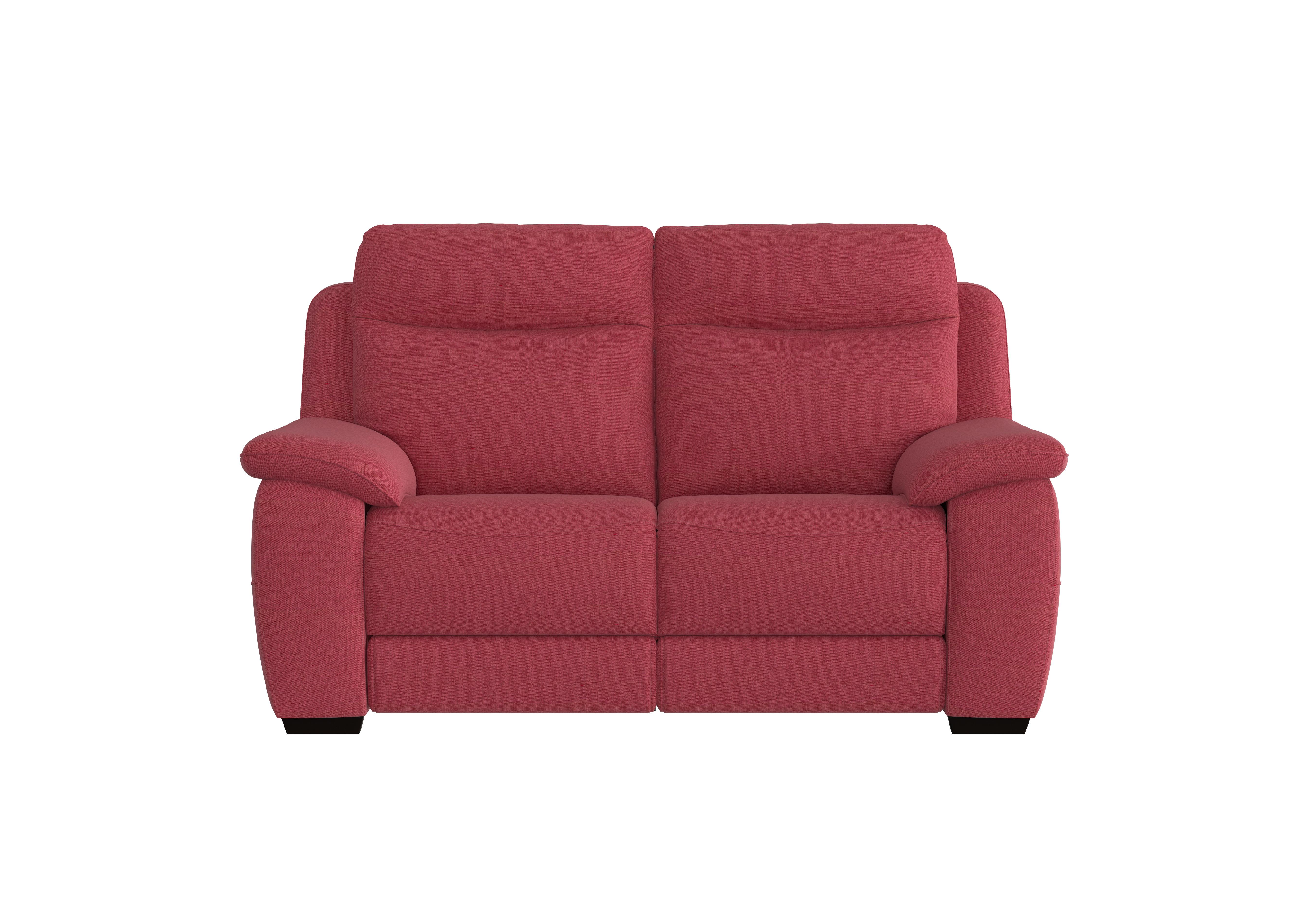 Starlight Express 2 Seater Fabric Recliner Sofa with Power Headrests in Fab-Blt-R29 Red on Furniture Village