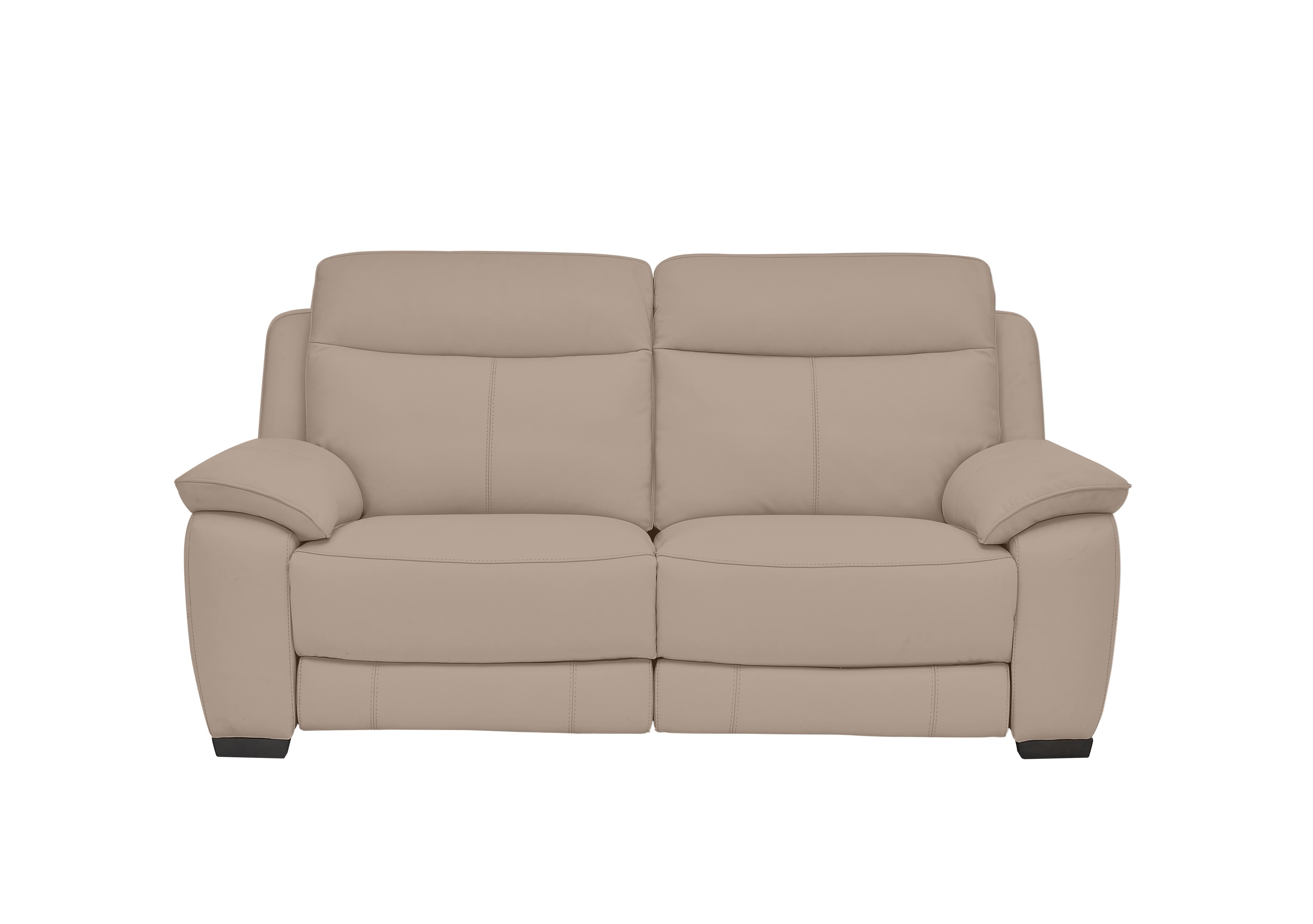Starlight Express 2 Seater Leather Recliner Sofa with Power Headrests in Bv-039c Pebble on Furniture Village