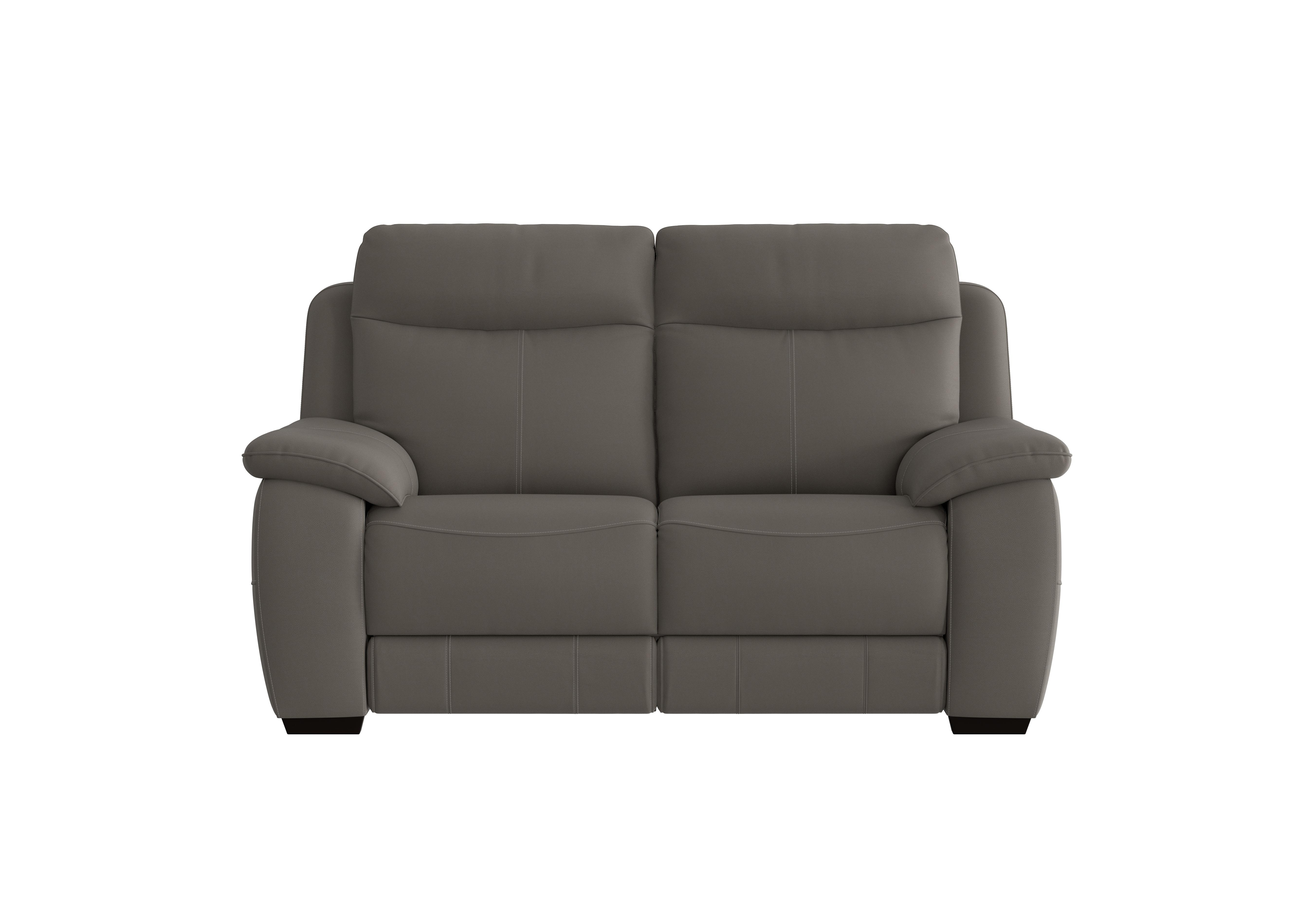 Starlight Express 2 Seater Leather Recliner Sofa with Power Headrests in Bv-042e Elephant on Furniture Village