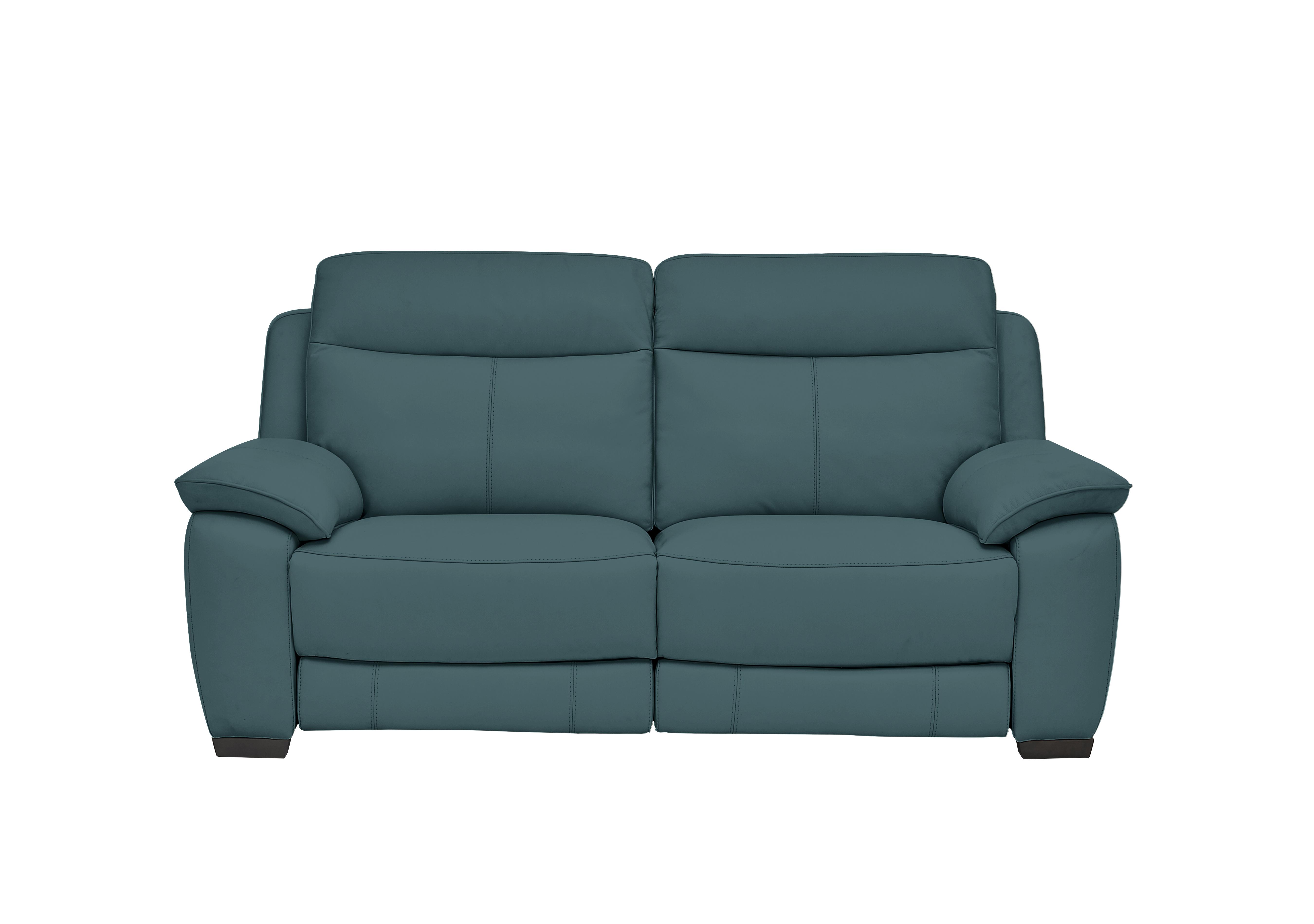 Starlight Express 2 Seater Leather Recliner Sofa with Power Headrests in Bv-301e Lake Green on Furniture Village
