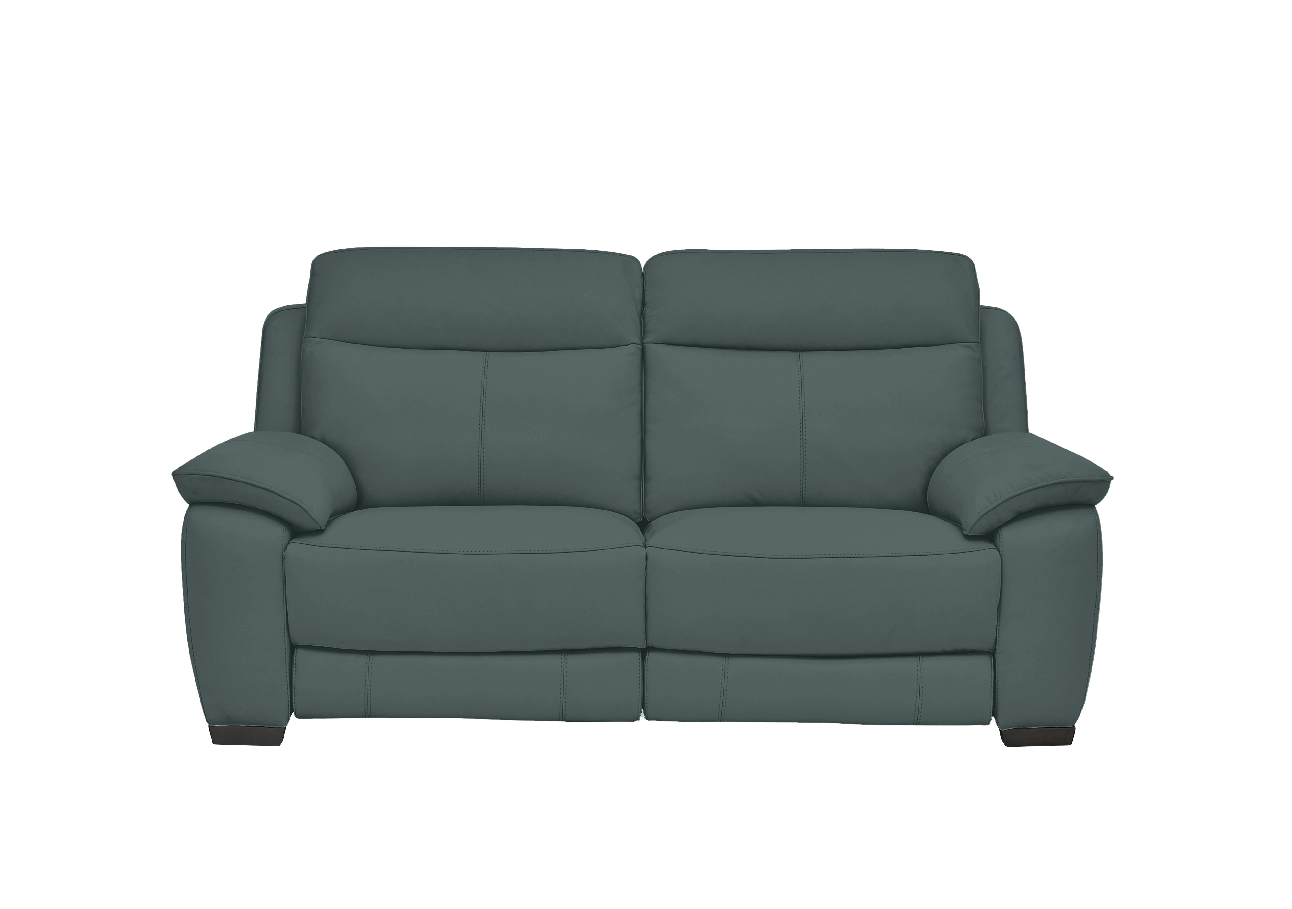 Starlight Express 2 Seater Leather Recliner Sofa with Power Headrests in Nc-301e Lake Green on Furniture Village