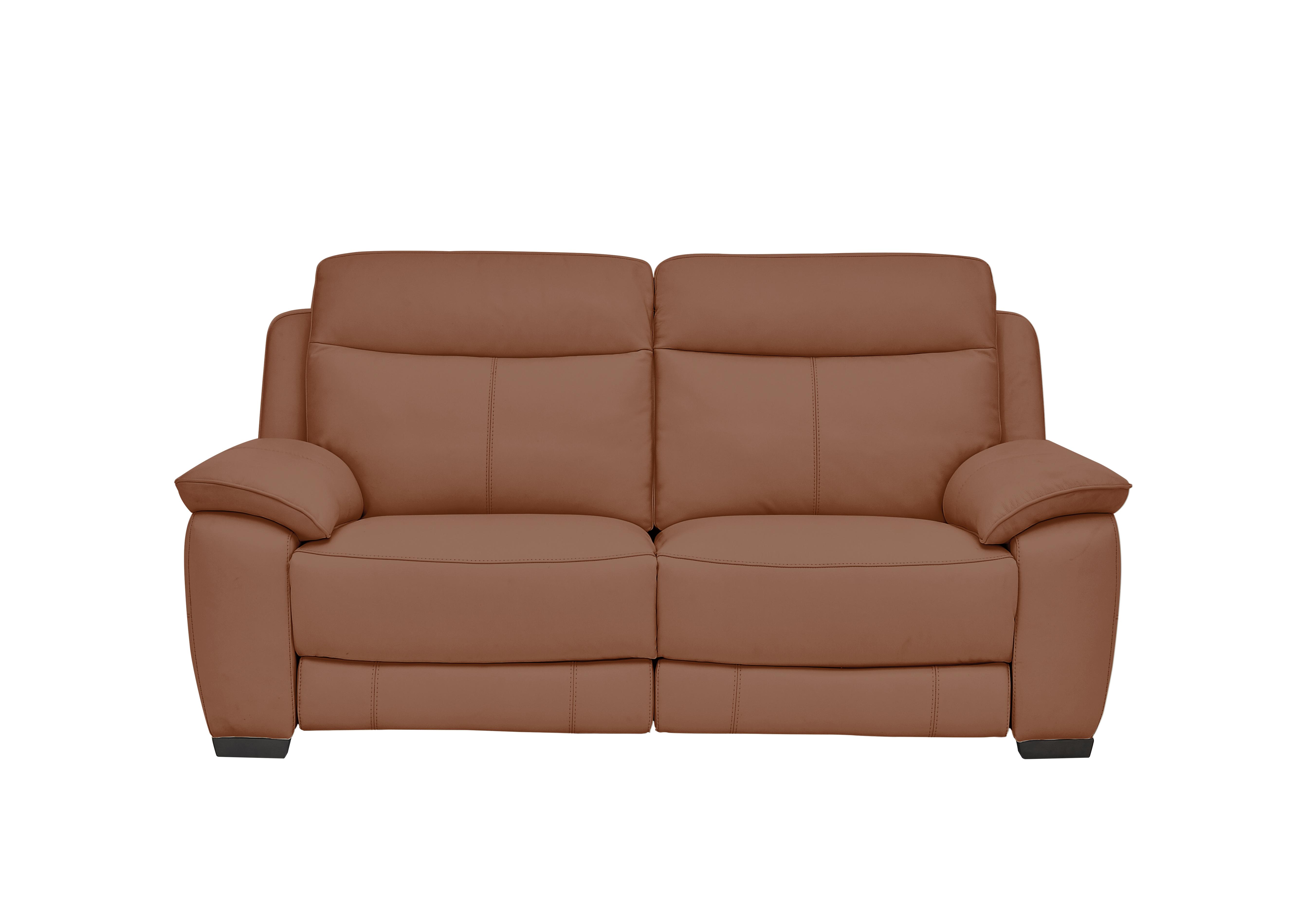 Starlight Express 2 Seater Leather Recliner Sofa with Power Headrests in Nc-605d Warm Brown on Furniture Village