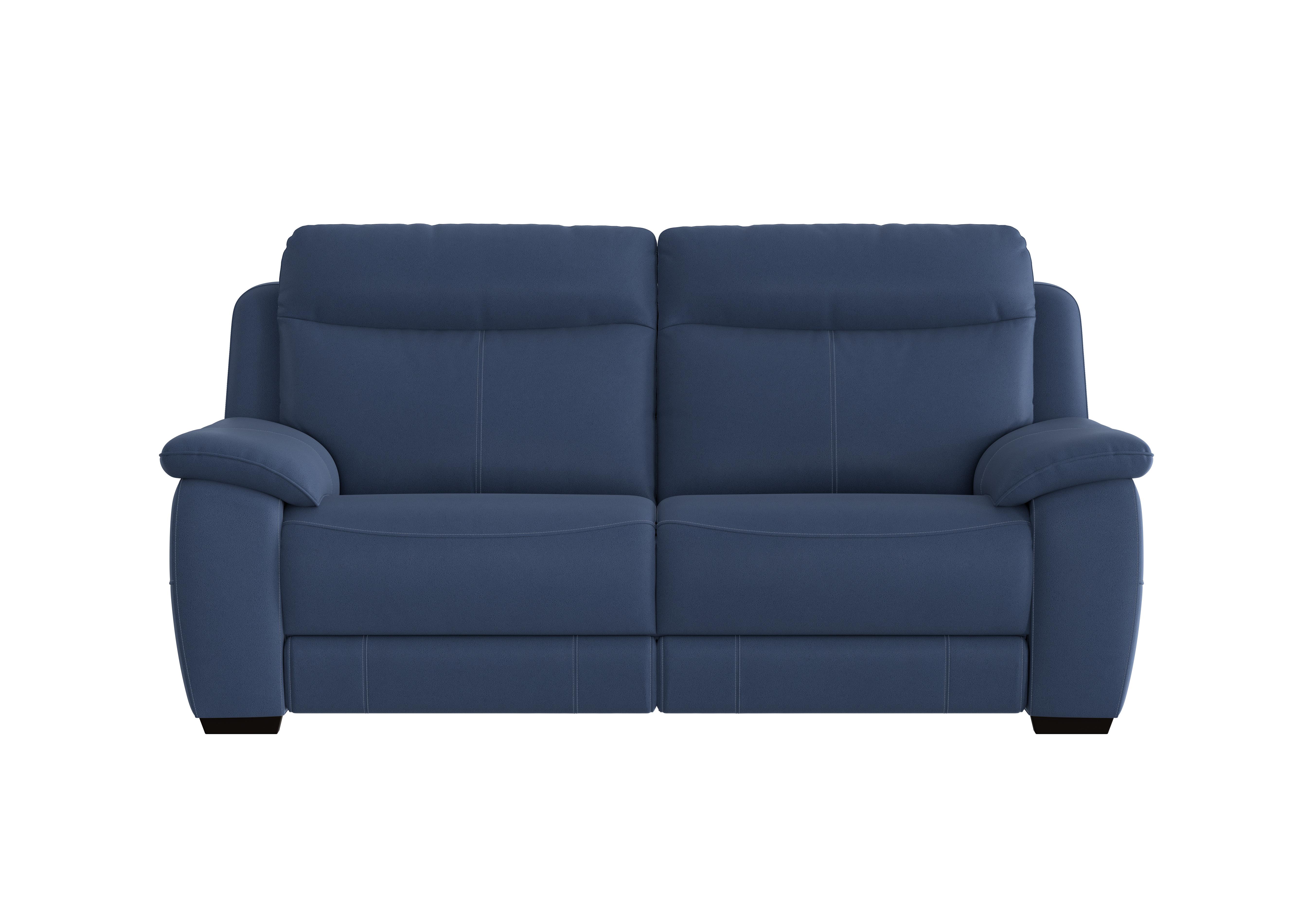 Starlight Express 3 Seater Fabric Recliner Sofa with Power Headrests in Bfa-Blj-R10 Blue on Furniture Village