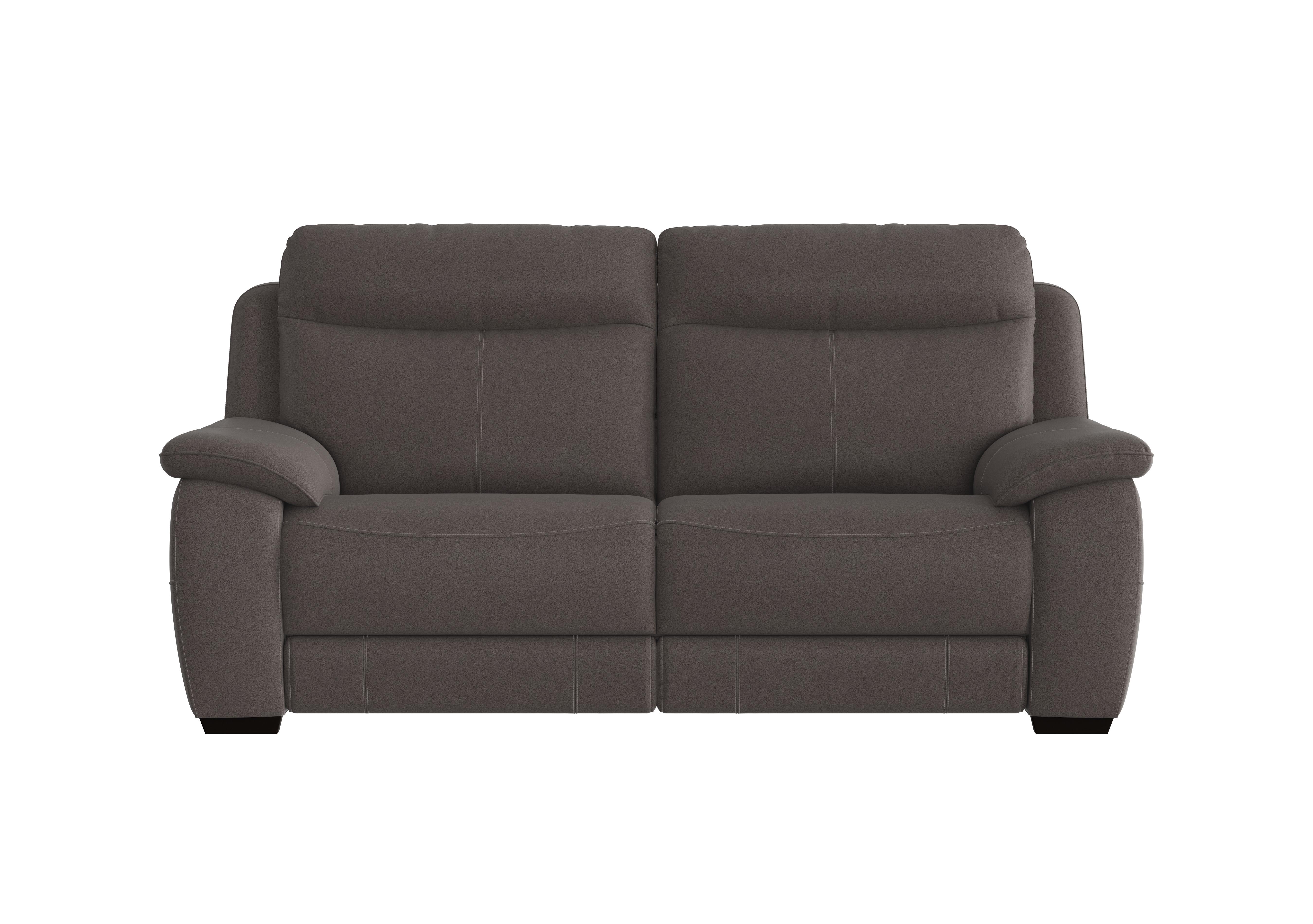 Starlight Express 3 Seater Fabric Recliner Sofa with Power Headrests in Bfa-Blj-R16 Grey on Furniture Village