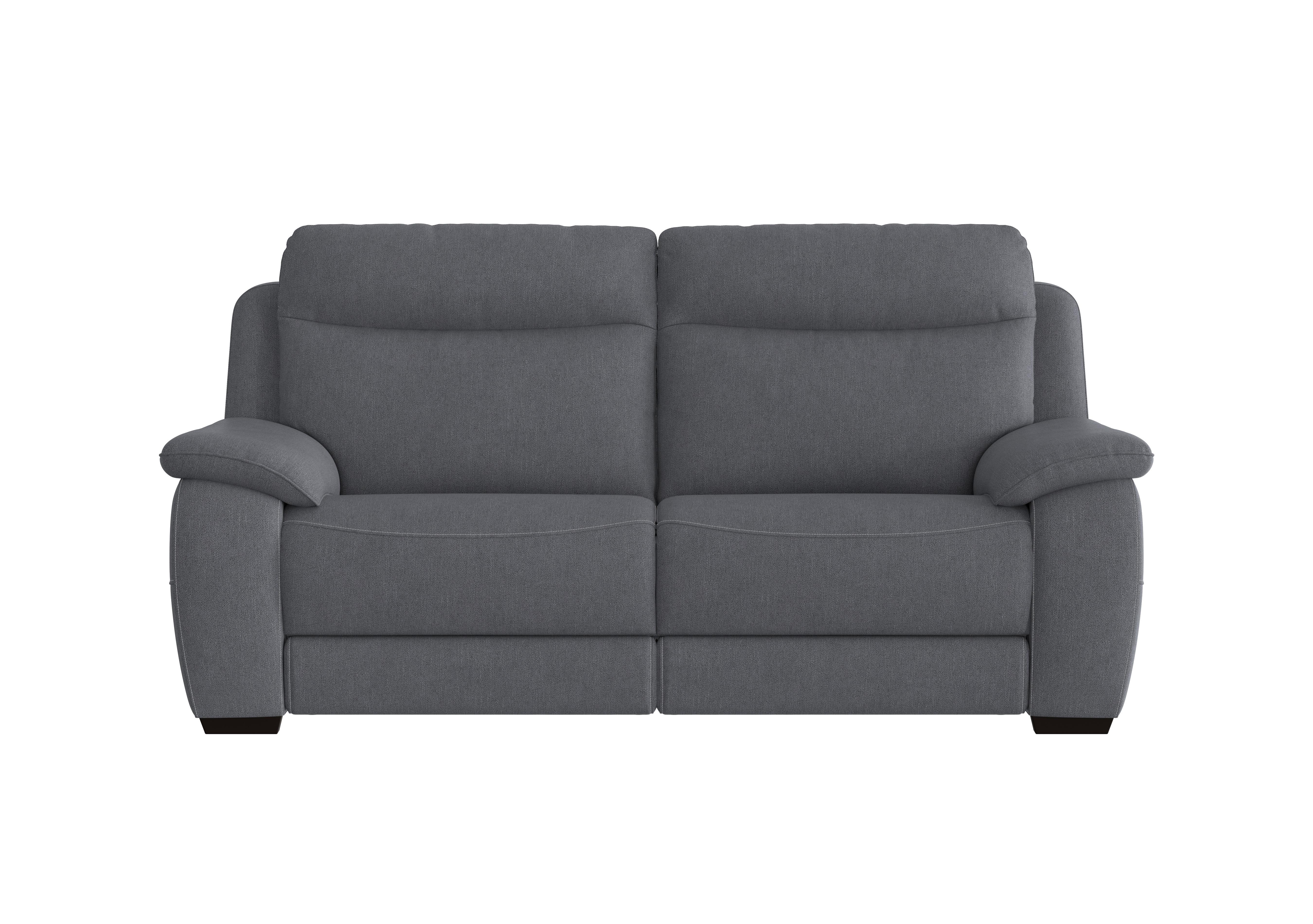 Starlight Express 3 Seater Fabric Recliner Sofa with Power Headrests in Fab-Meo-R25 Iron Grey on Furniture Village