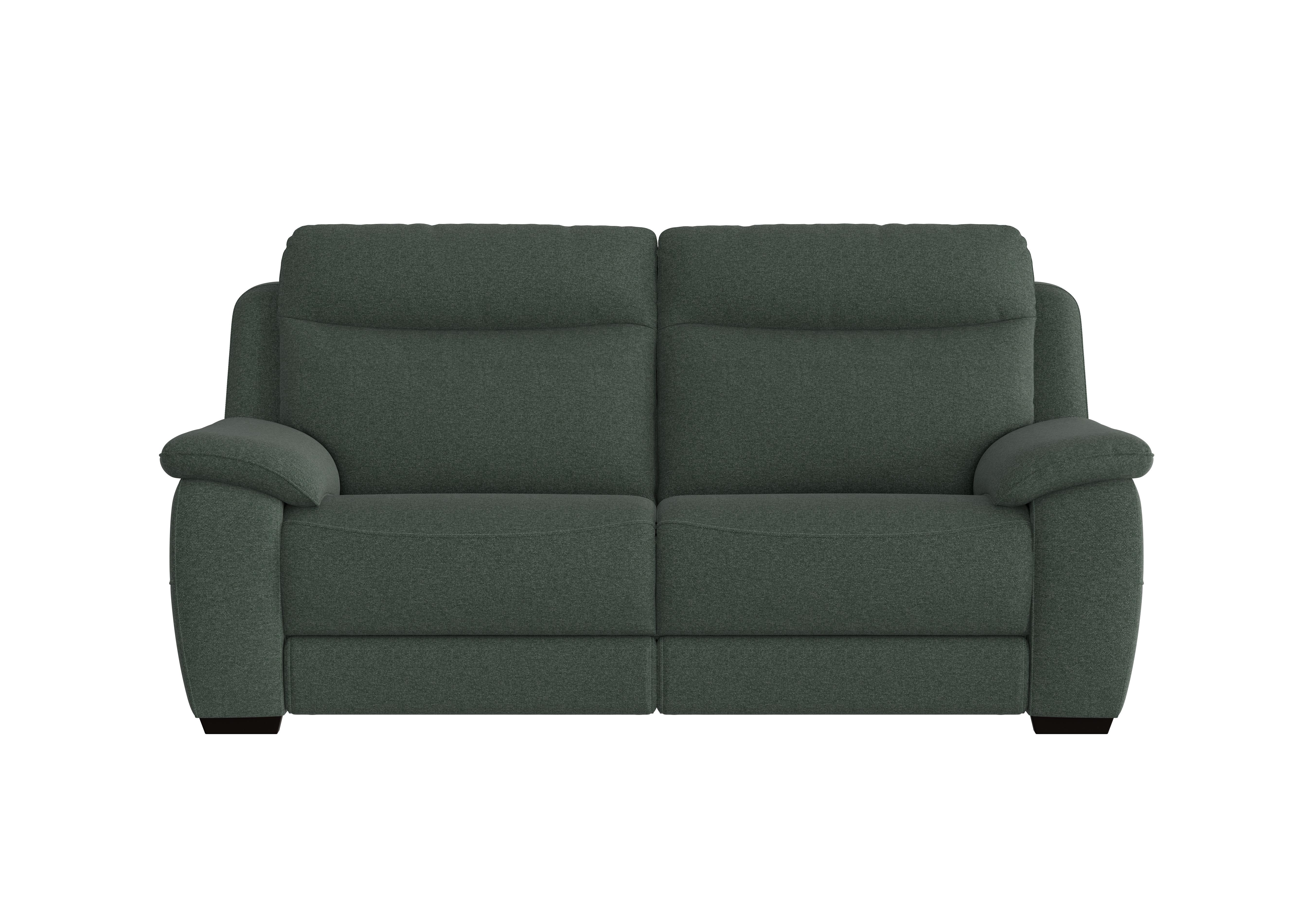 Starlight Express 3 Seater Fabric Recliner Sofa with Power Headrests in Fab-Ska-R48 Moss Green on Furniture Village