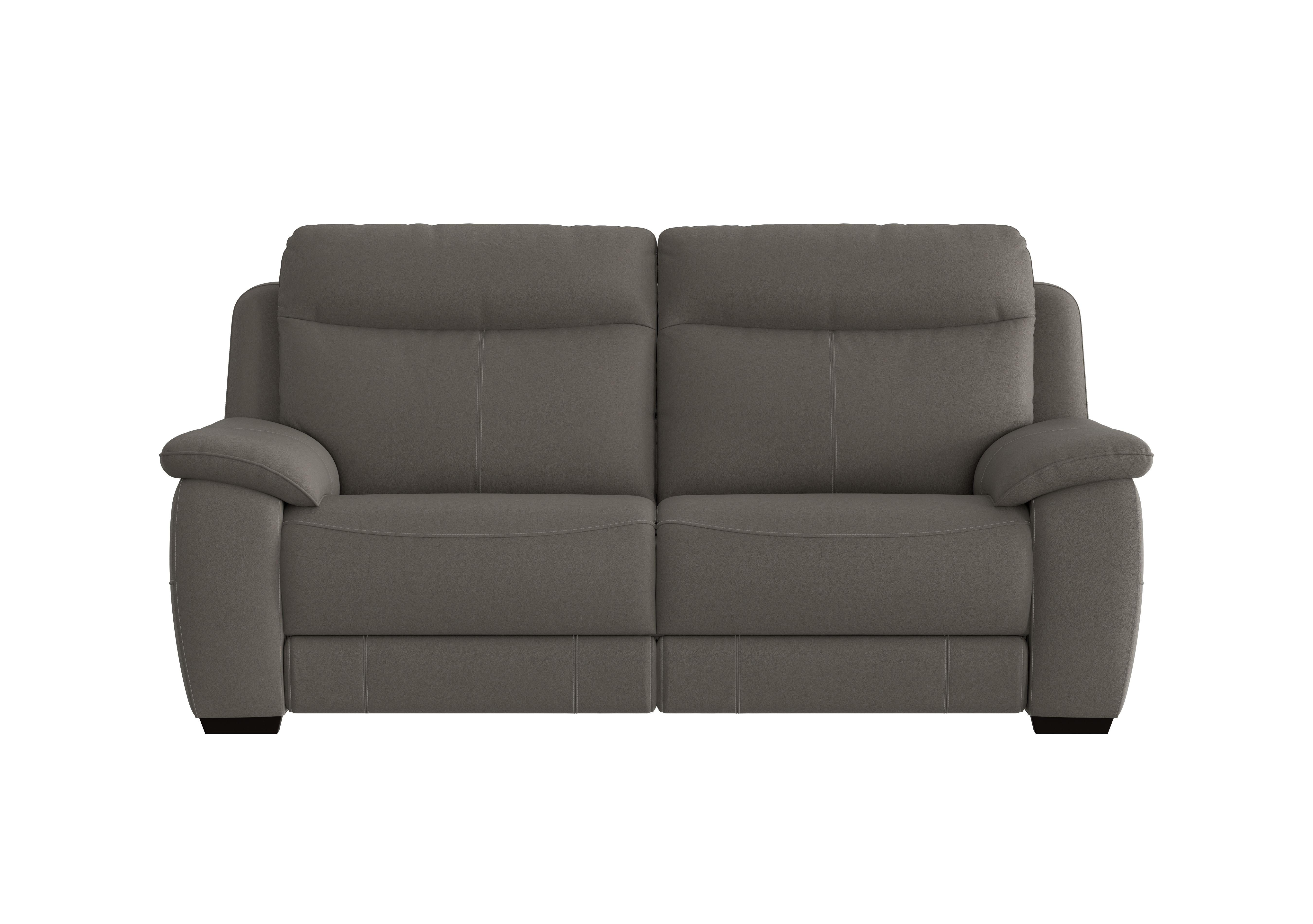 Starlight Express 3 Seater Leather Recliner Sofa with Power Headrests in Bv-042e Elephant on Furniture Village