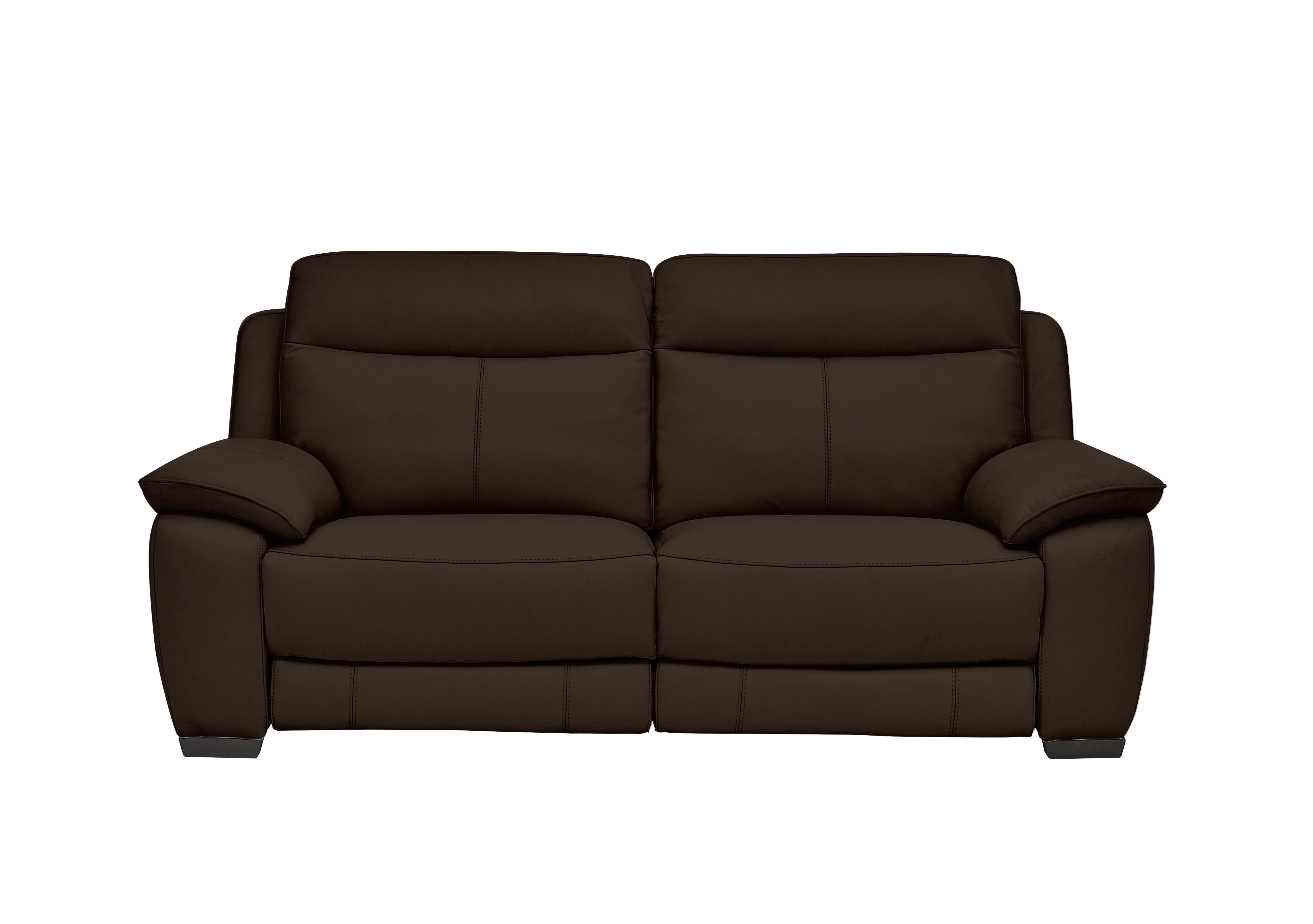 Starlight Express 3 Seater Leather Recliner Sofa with Power Headrests in Bv-1748 Dark  Chocolate on Furniture Village