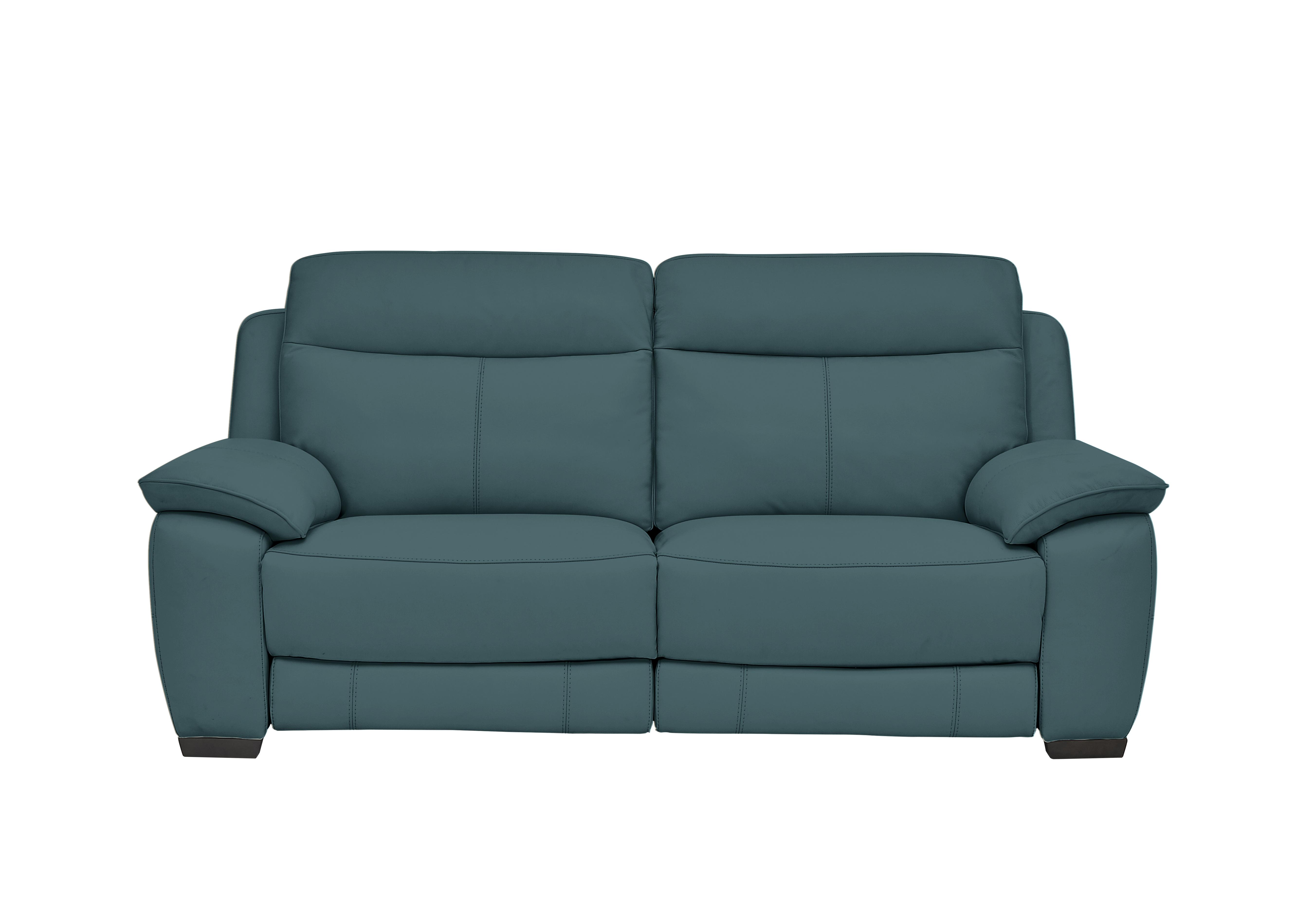 Starlight Express 3 Seater Leather Recliner Sofa with Power Headrests in Bv-301e Lake Green on Furniture Village
