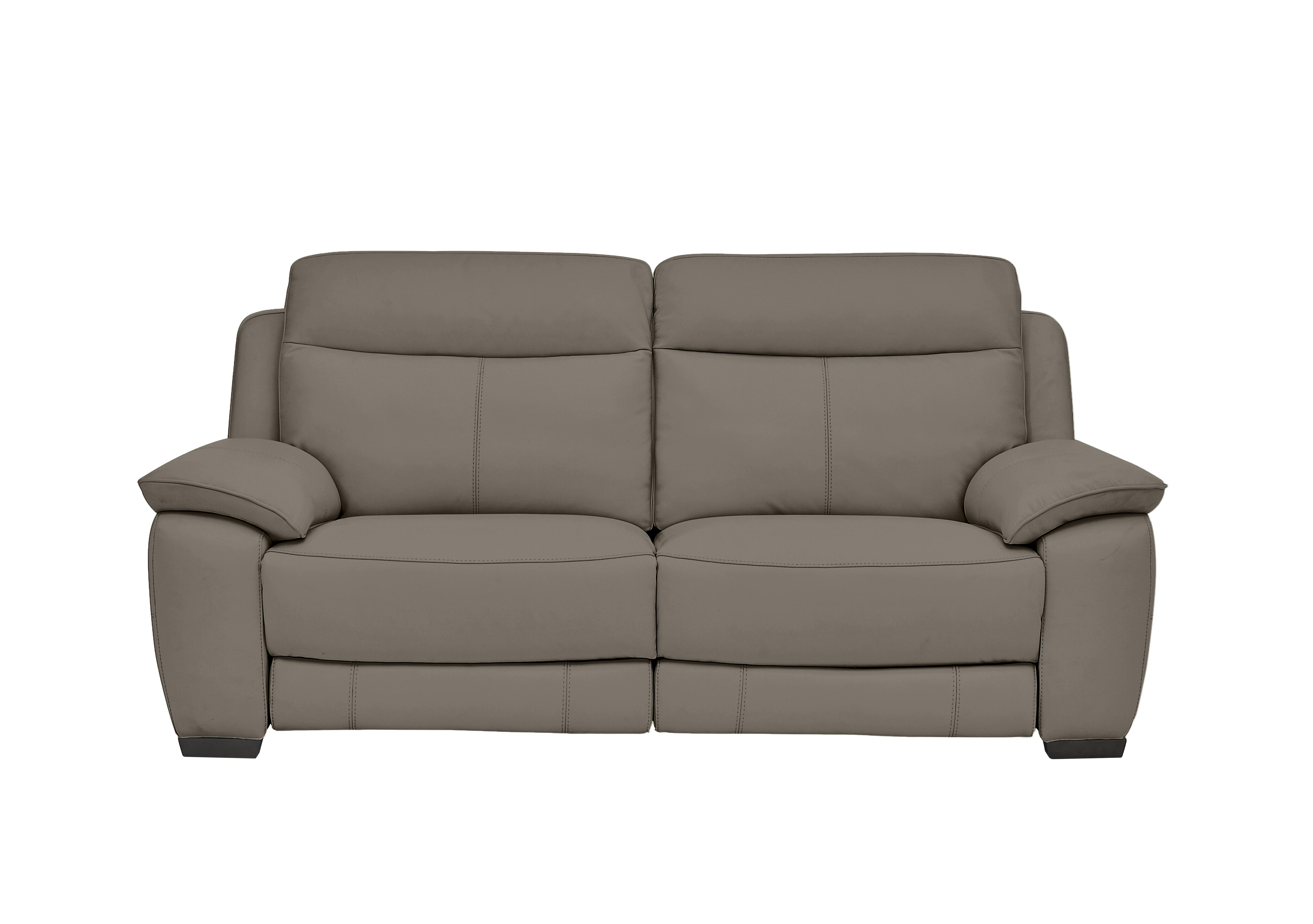Starlight Express 3 Seater Leather Recliner Sofa with Power Headrests in Bv-722a Taupe on Furniture Village
