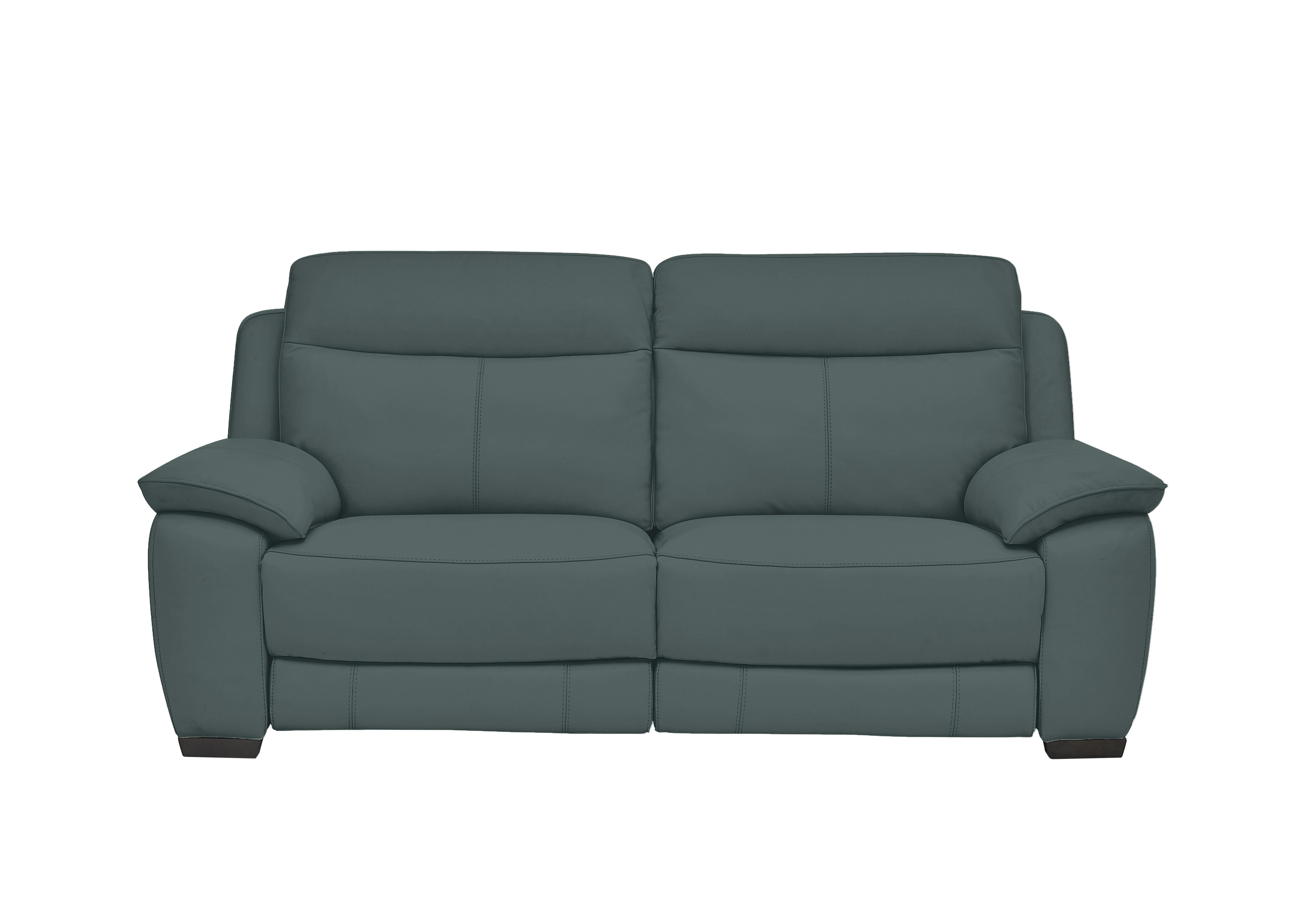 Starlight Express 3 Seater Leather Recliner Sofa with Power Headrests in Nc-301e Lake Green on Furniture Village