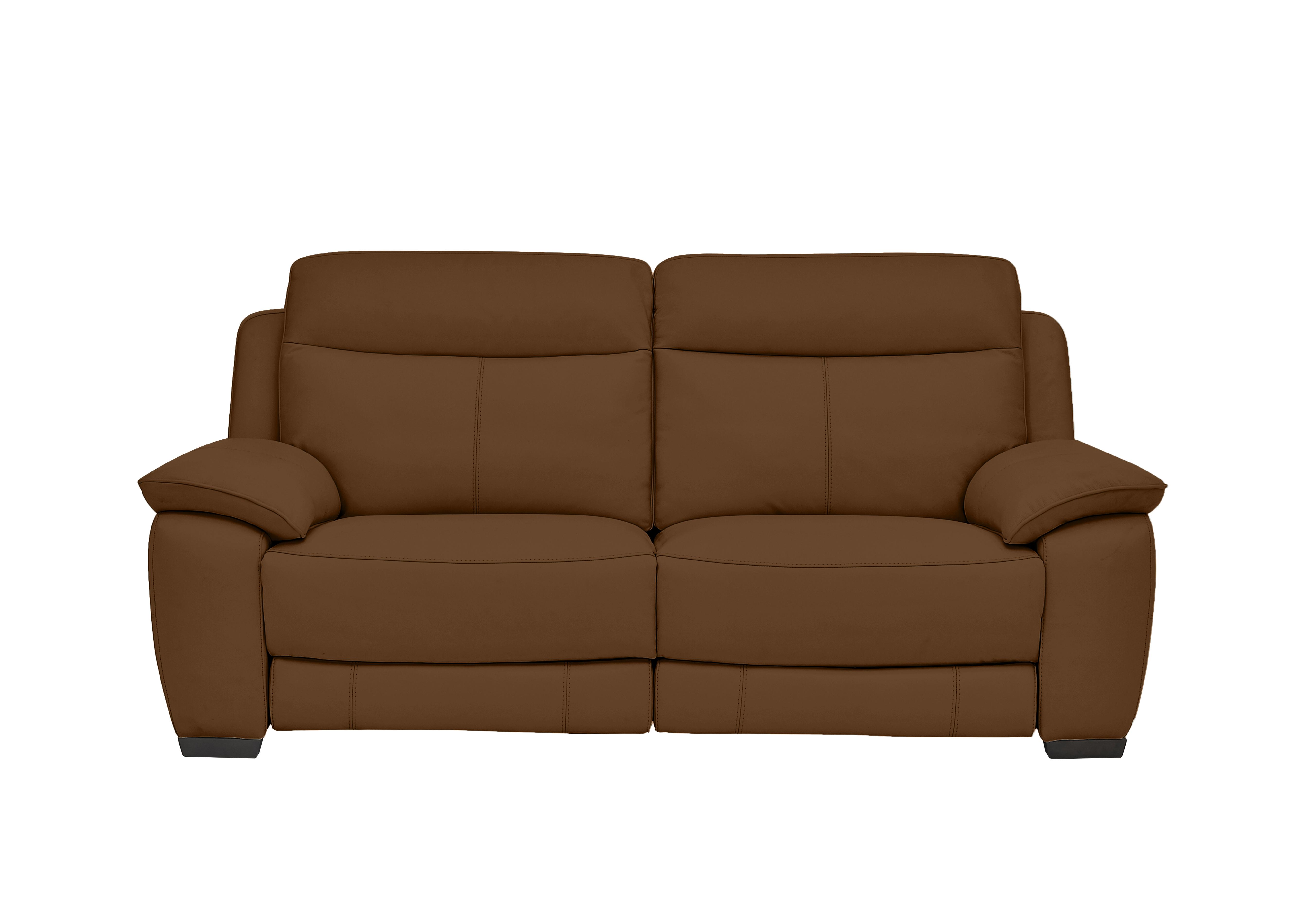 Starlight Express 3 Seater Leather Recliner Sofa with Power Headrests in Nc-334e Pecan Brown on Furniture Village
