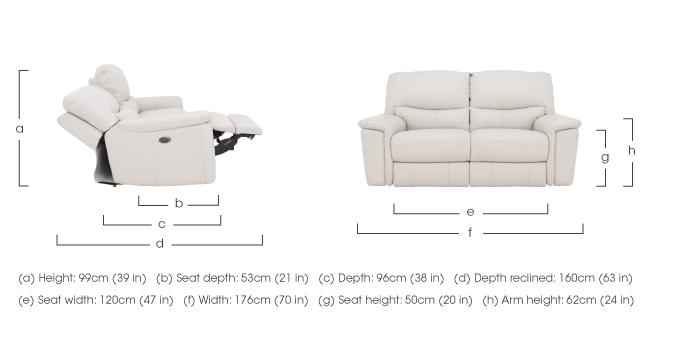 Relax Station Bliss 2 Seater Leather Recliner Sofa in  on Furniture Village