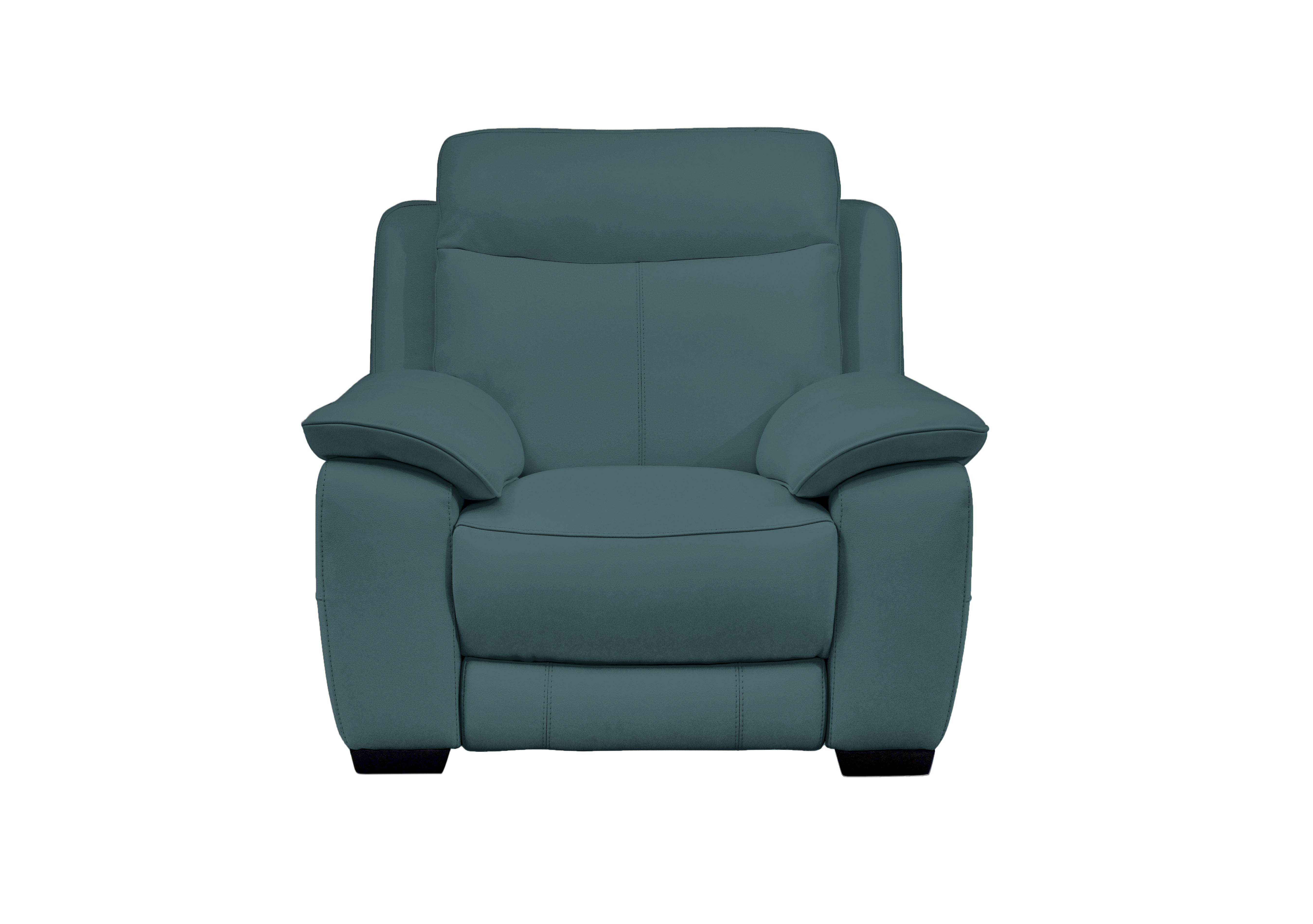 Starlight Express Leather Armchair in Bv-301e Lake Green on Furniture Village