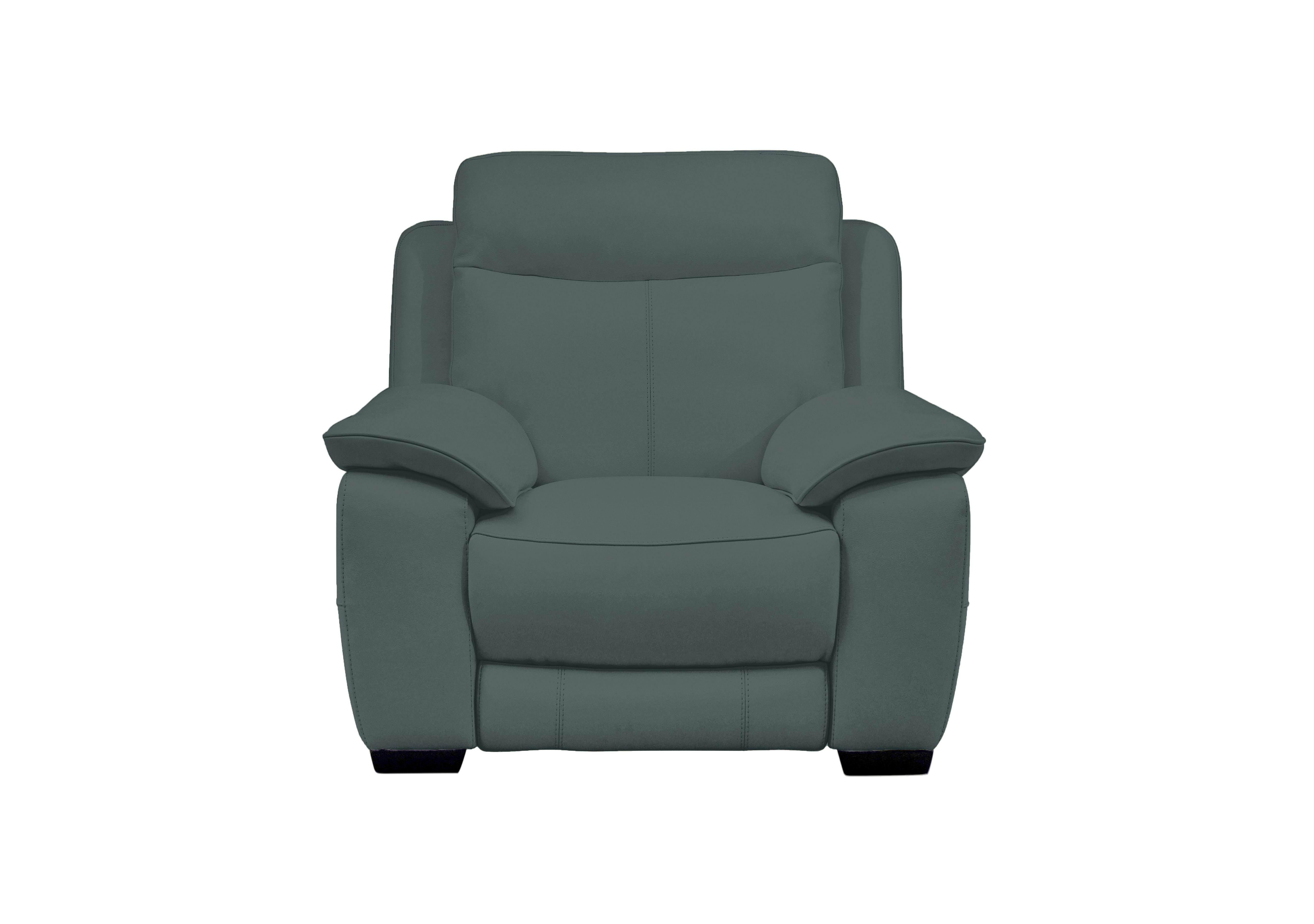 Starlight Express Leather Armchair in Nc-301e Lake Green on Furniture Village