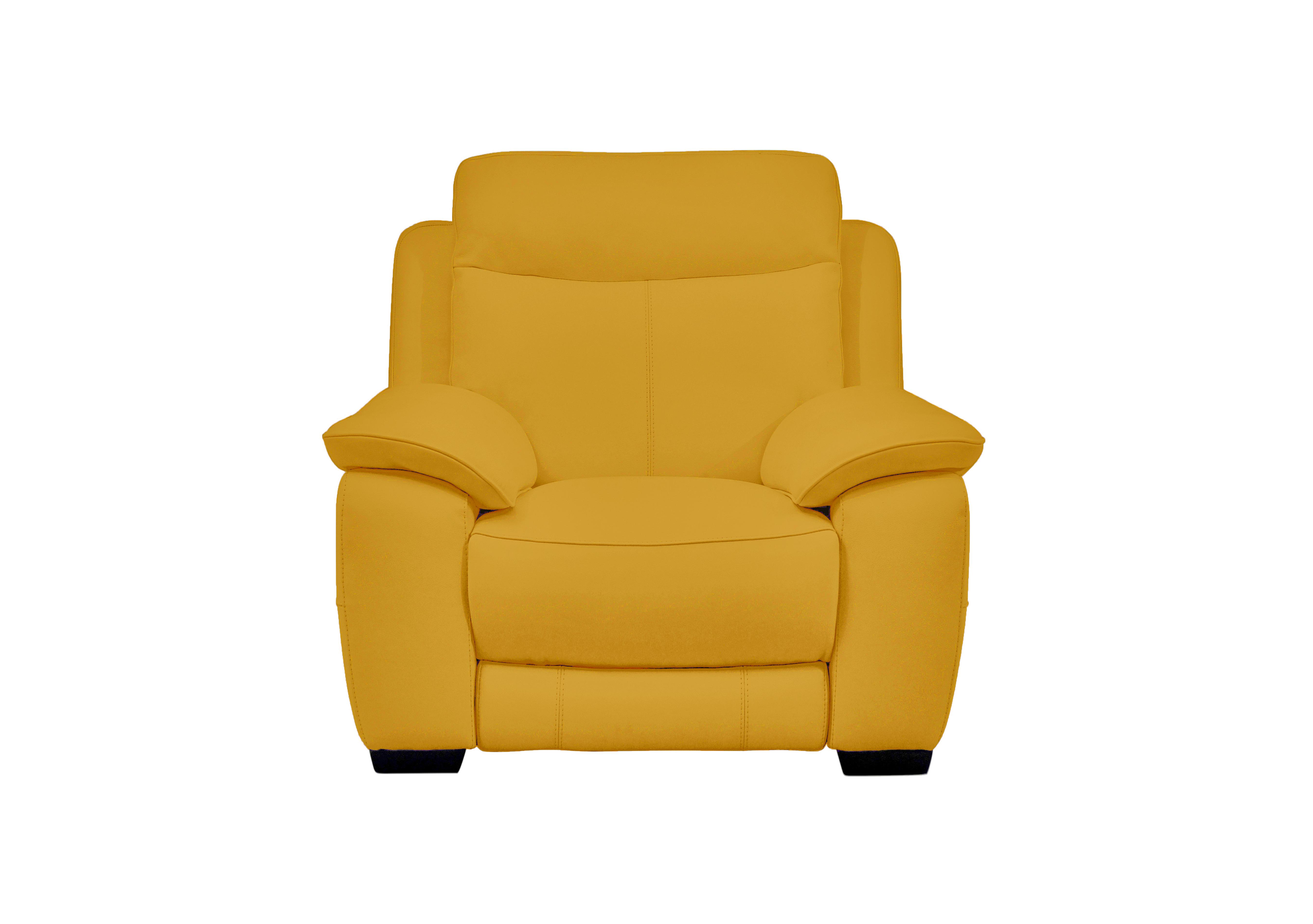 Starlight Express Leather Armchair in Nc-303e Sunflower on Furniture Village