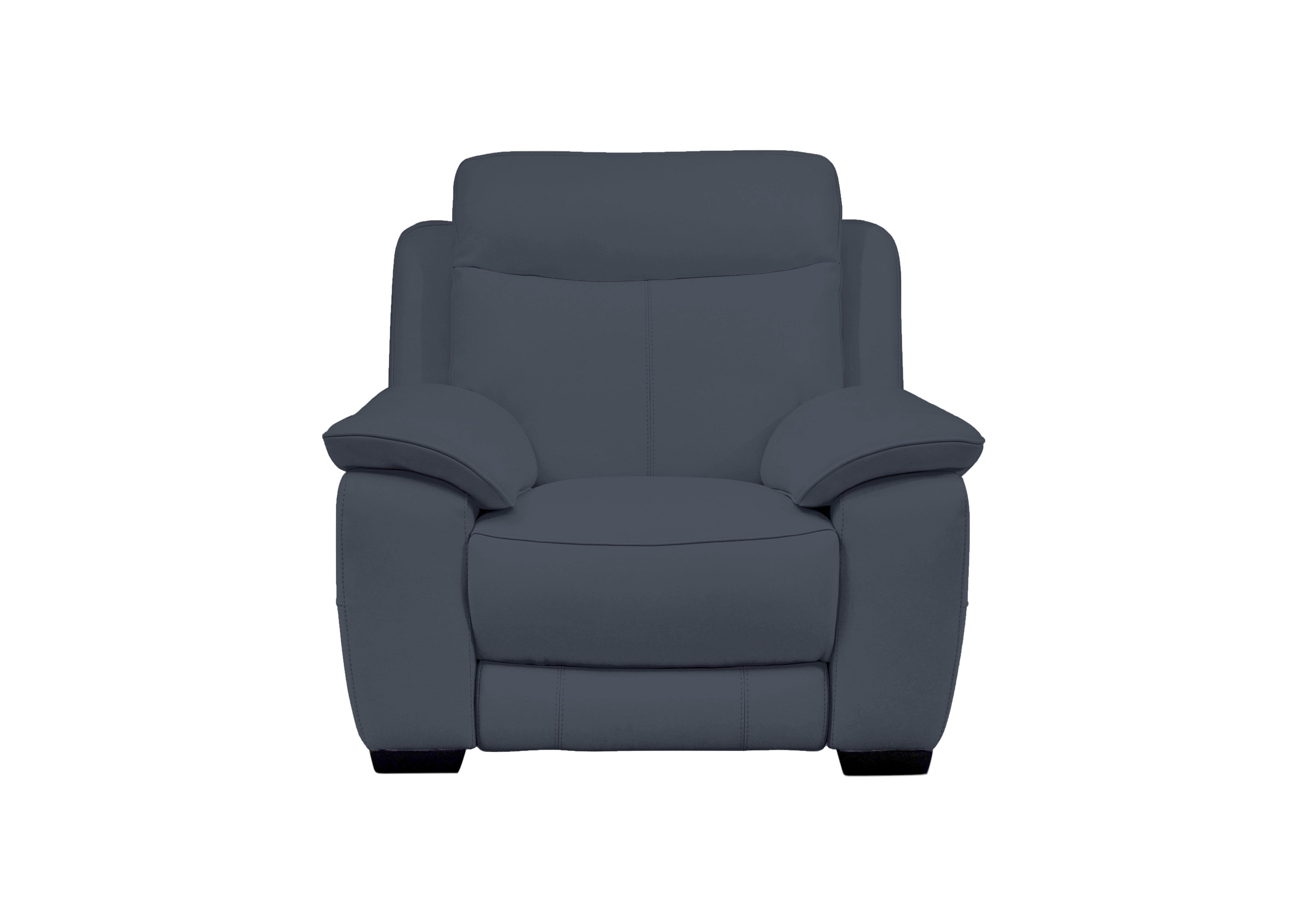 Starlight Express Leather Armchair in Nc-313e Ocean Blue on Furniture Village