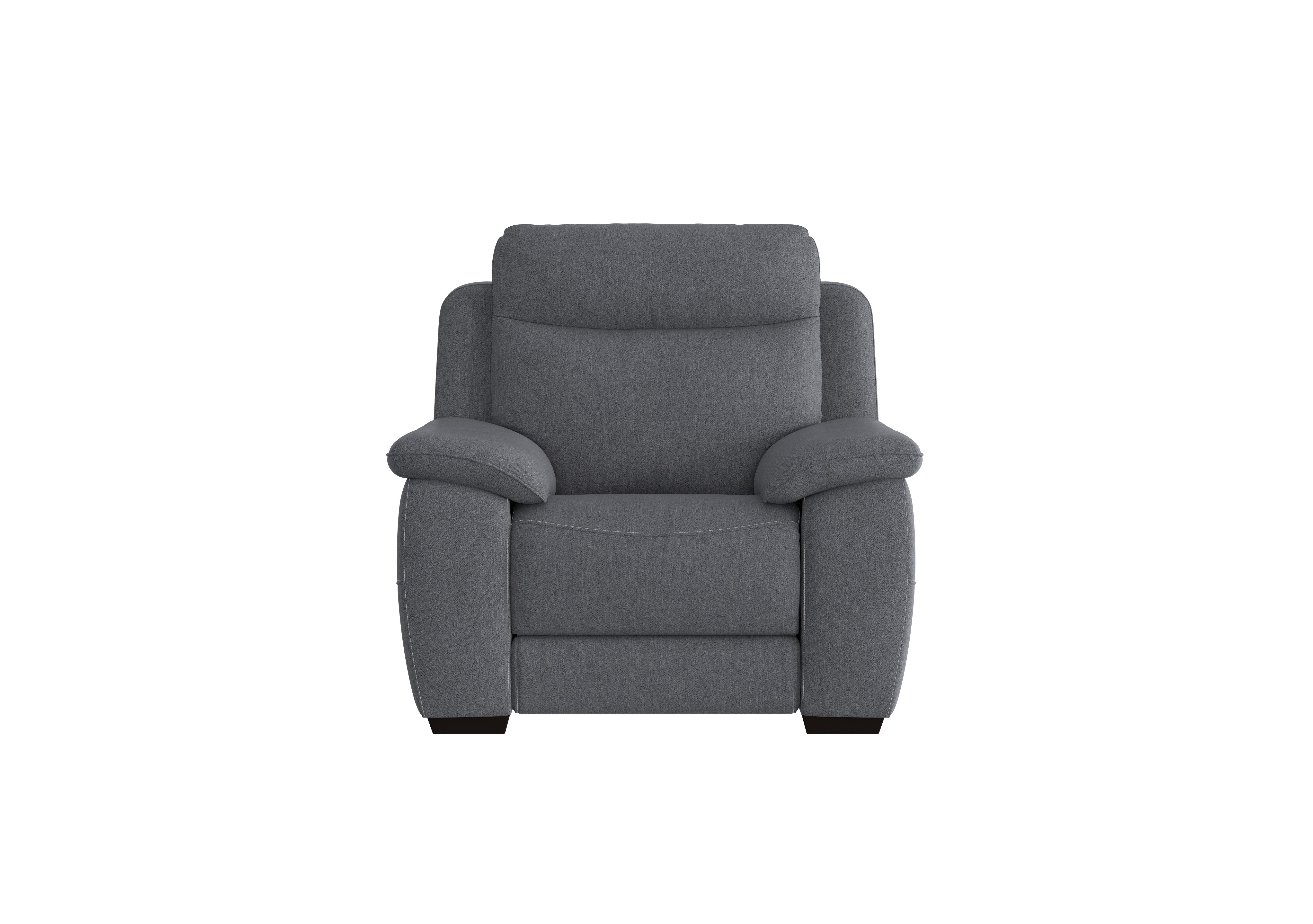Starlight Express Fabric Power Recliner Armchair with Power Headrest in Fab-Meo-R25 Iron Grey on Furniture Village