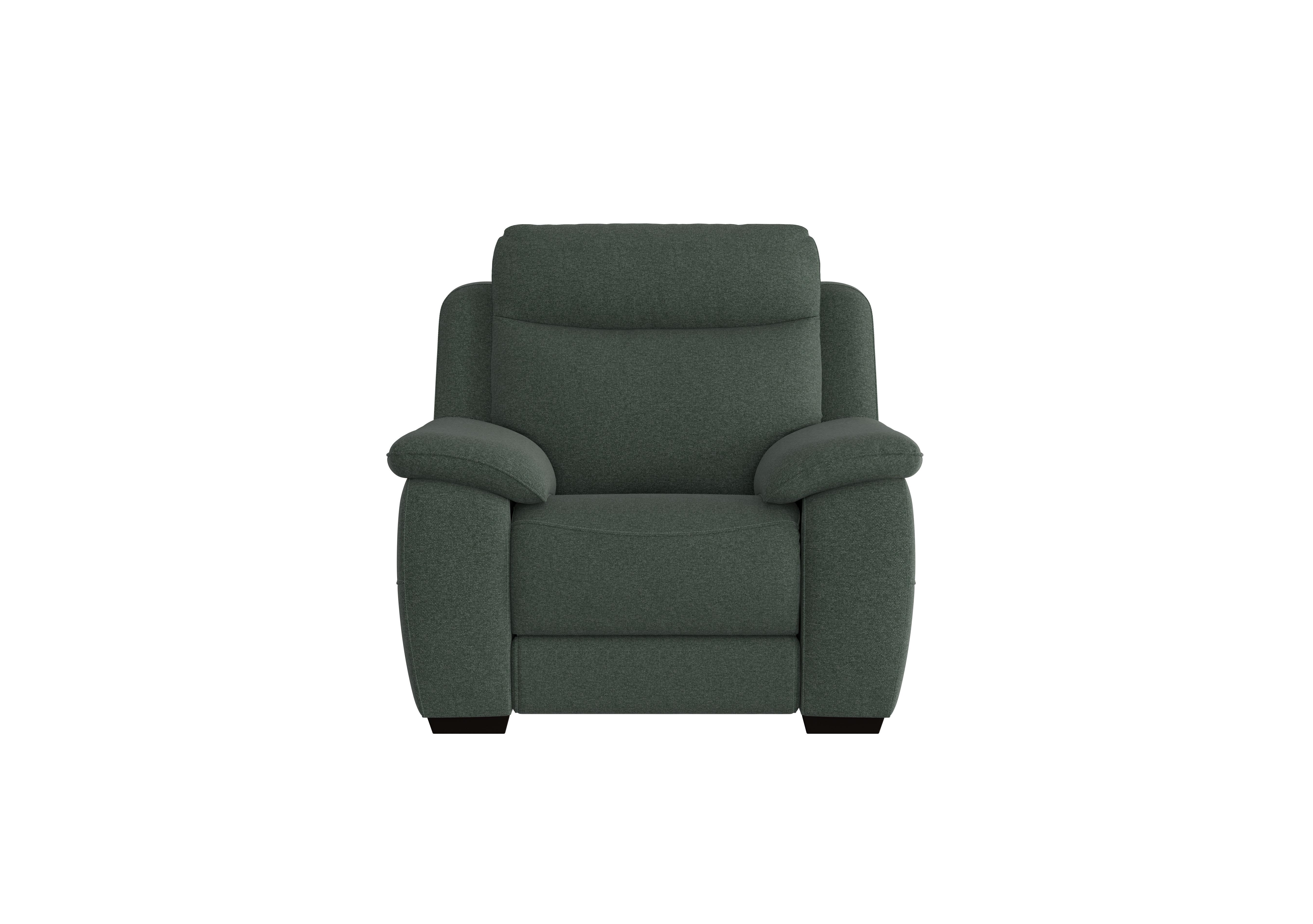 Starlight Express Fabric Power Recliner Armchair with Power Headrest in Fab-Ska-R48 Moss Green on Furniture Village