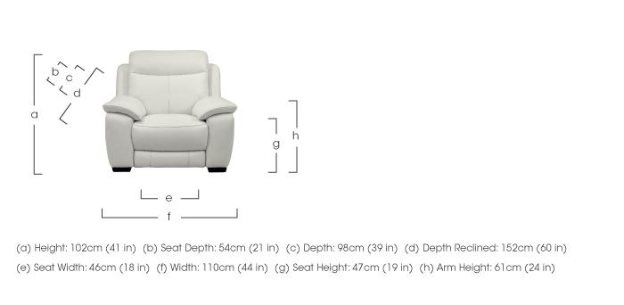 Starlight Express Leather Power Armchair with Power Headrest in  on Furniture Village